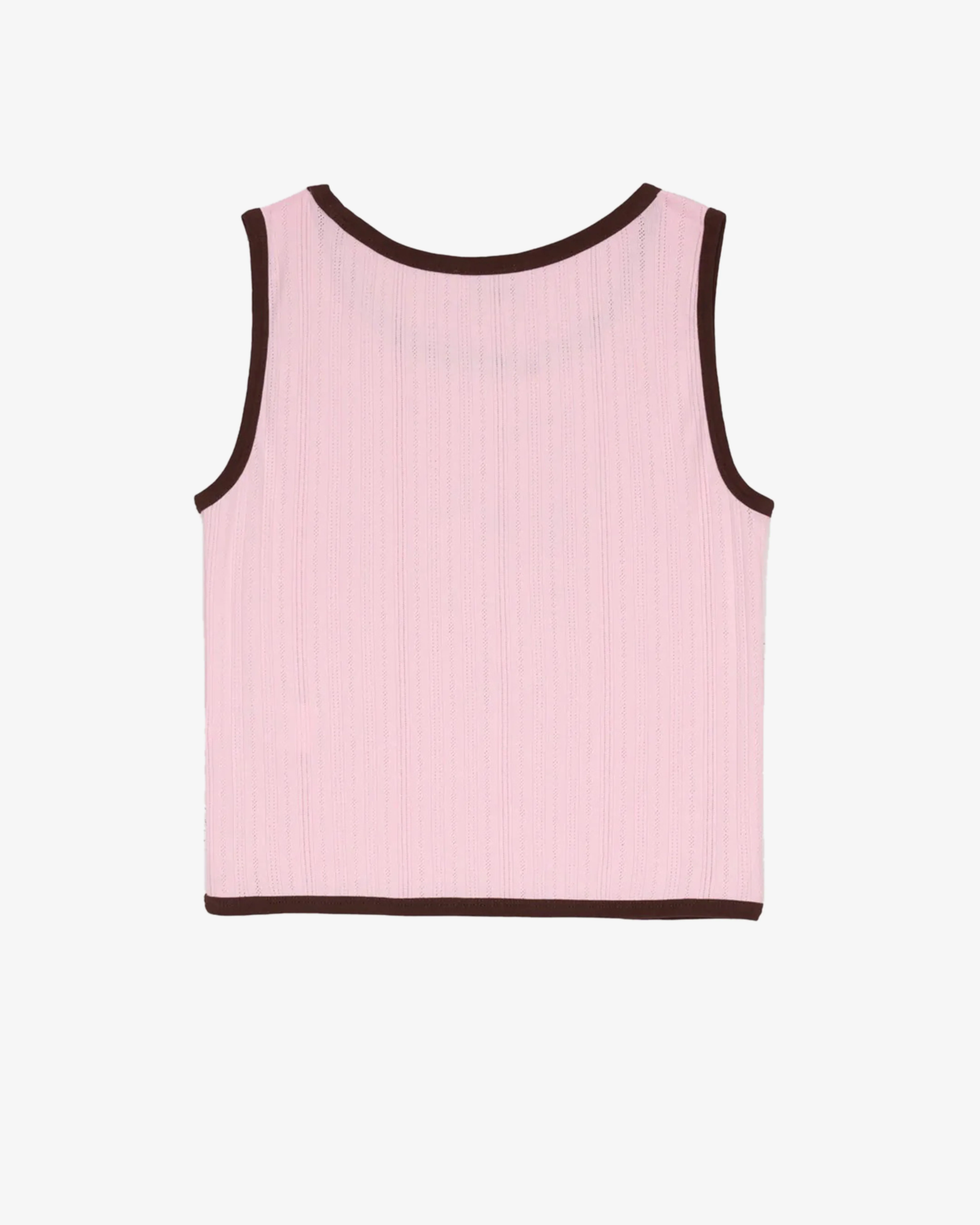 Brain Dead - Women's Coach Pointelle  Graphic Tank Top - (Pink)