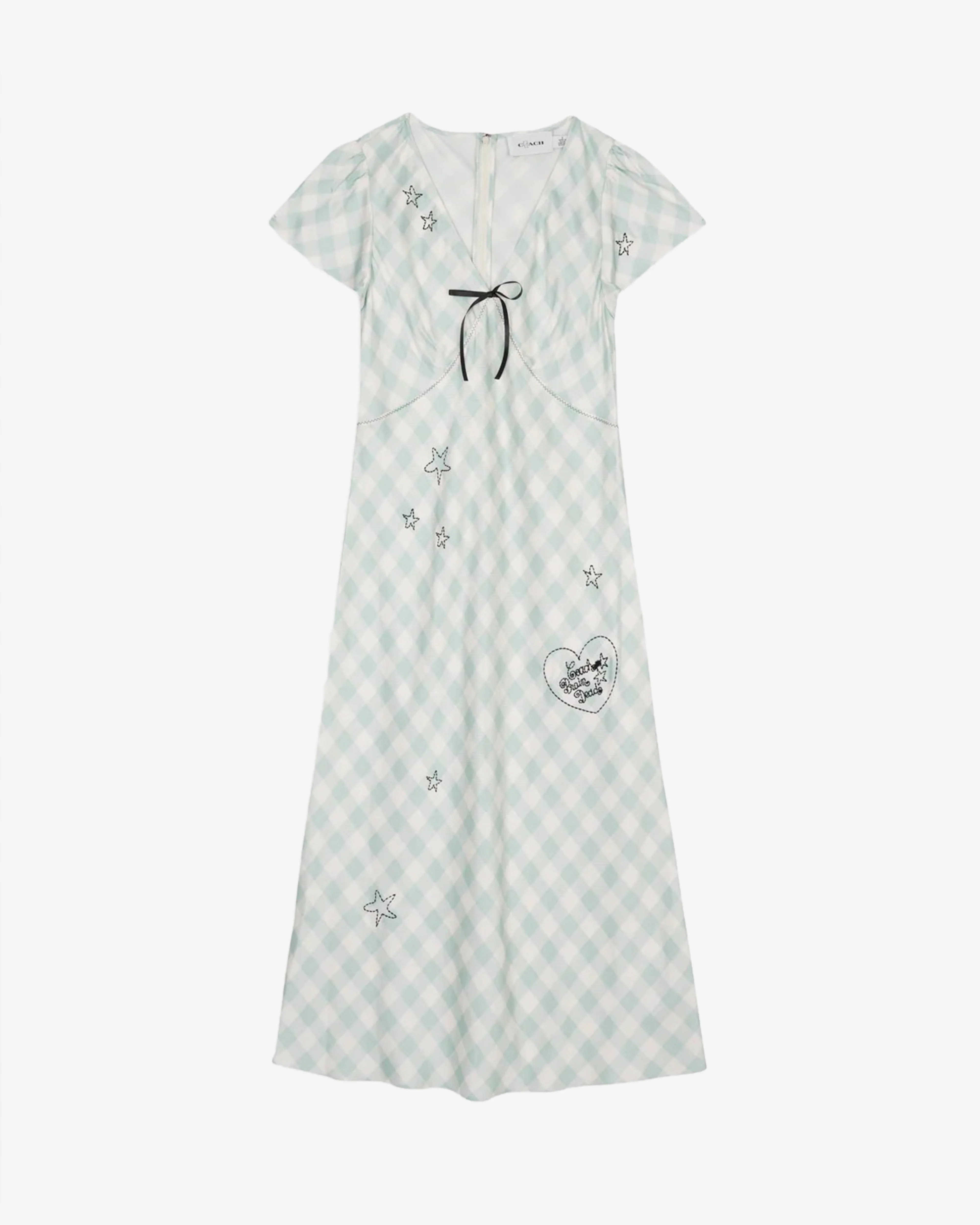 Brain Dead - Women's Coach Embroidered Gingham Dress