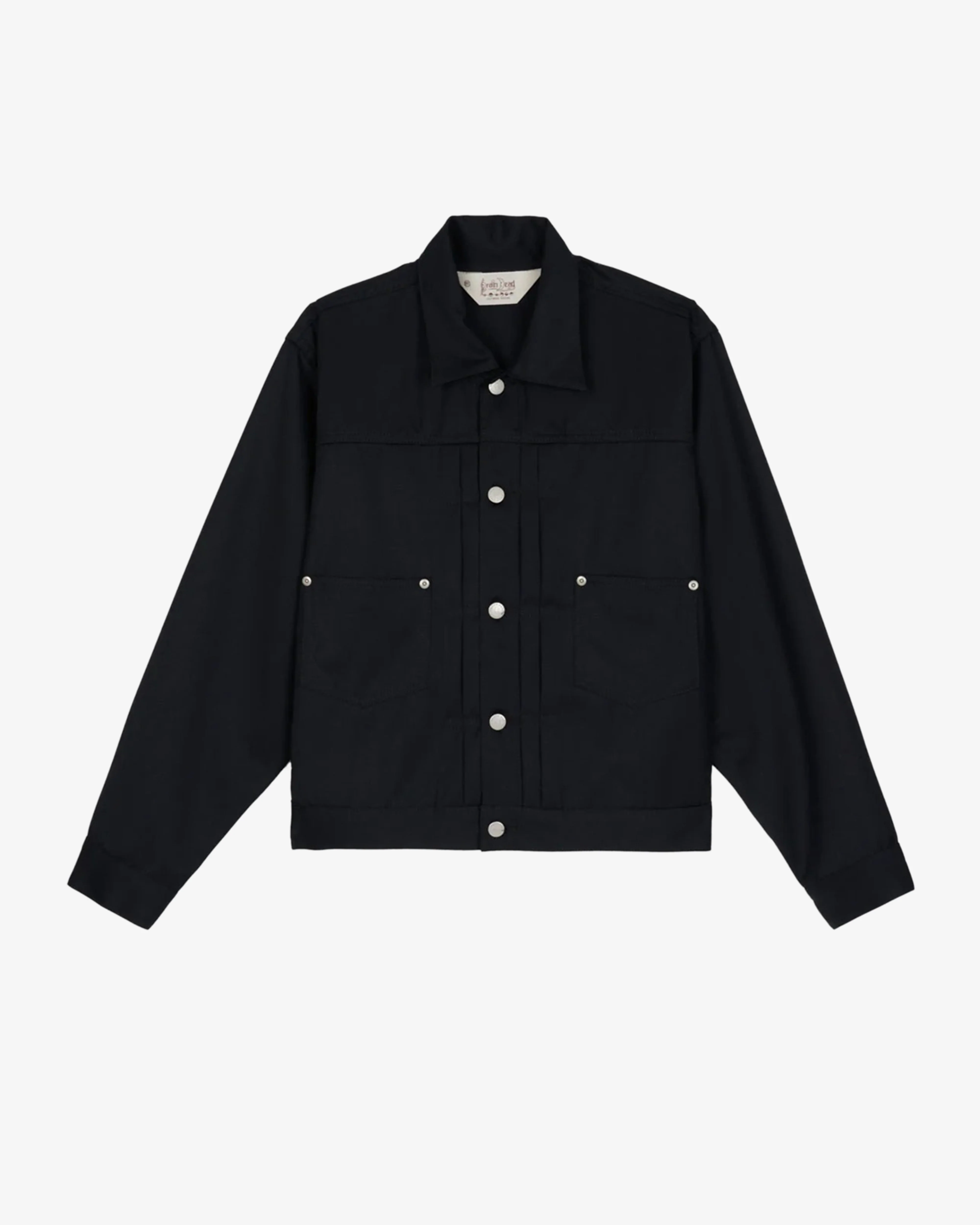 Brain Dead - Men's Serge Wool Trucker Jacket - (Black) view 1, Click to Zoom in