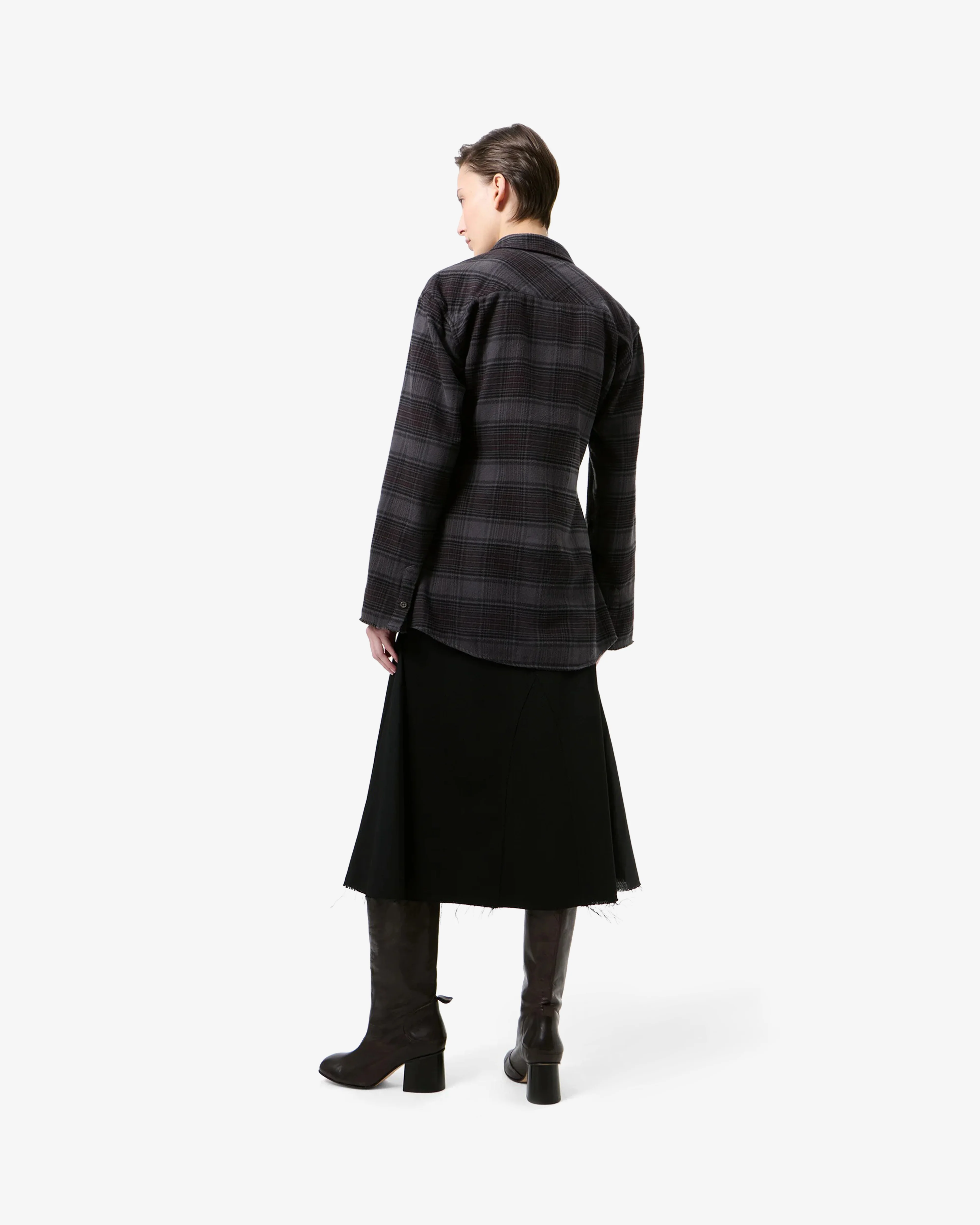 Our Legacy - Women's Daisy Shirt - (Faded Nocturne Check Flannel)