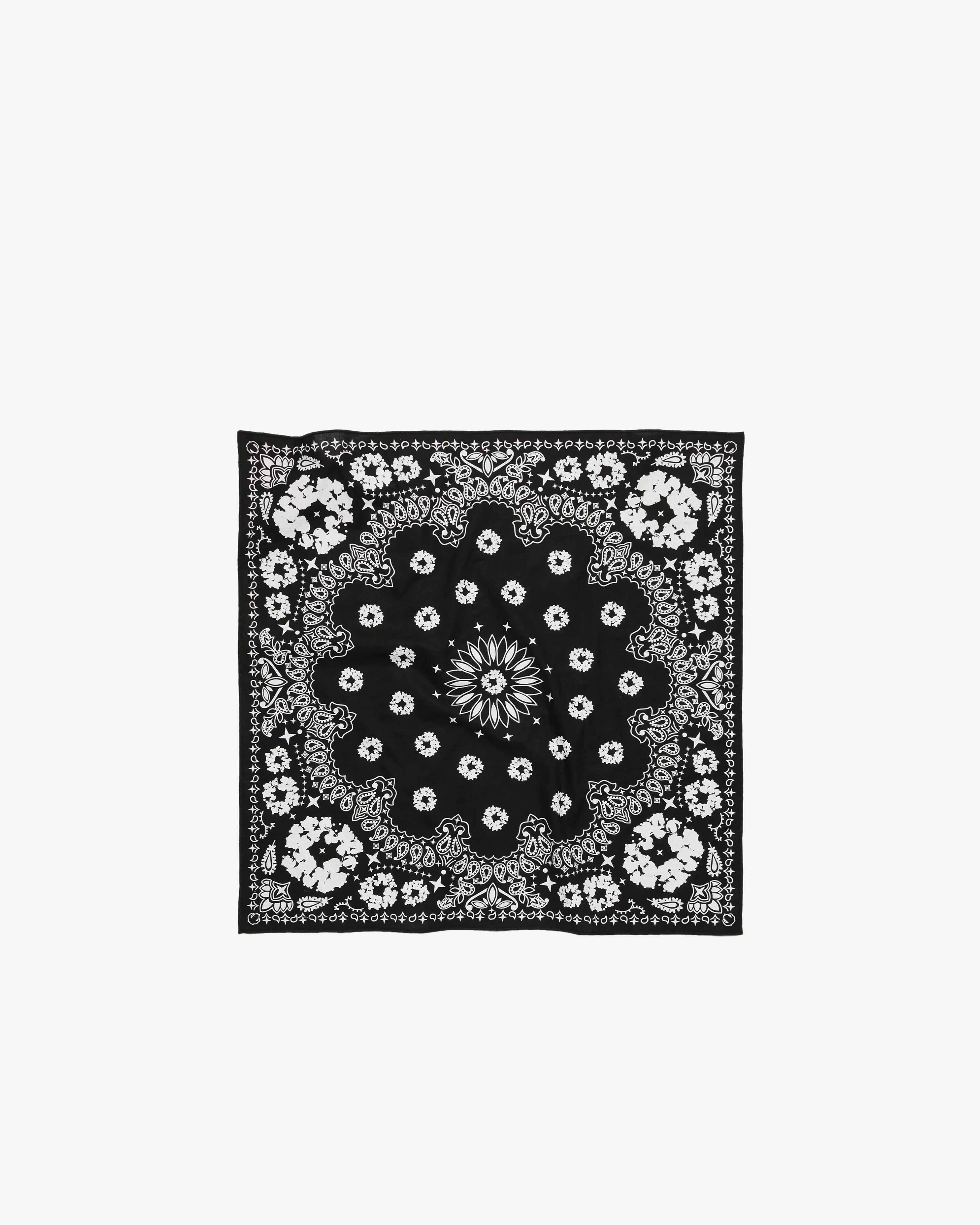 Denim Tears - Men's Cotton Wreath Paisley Bandana - (Black)