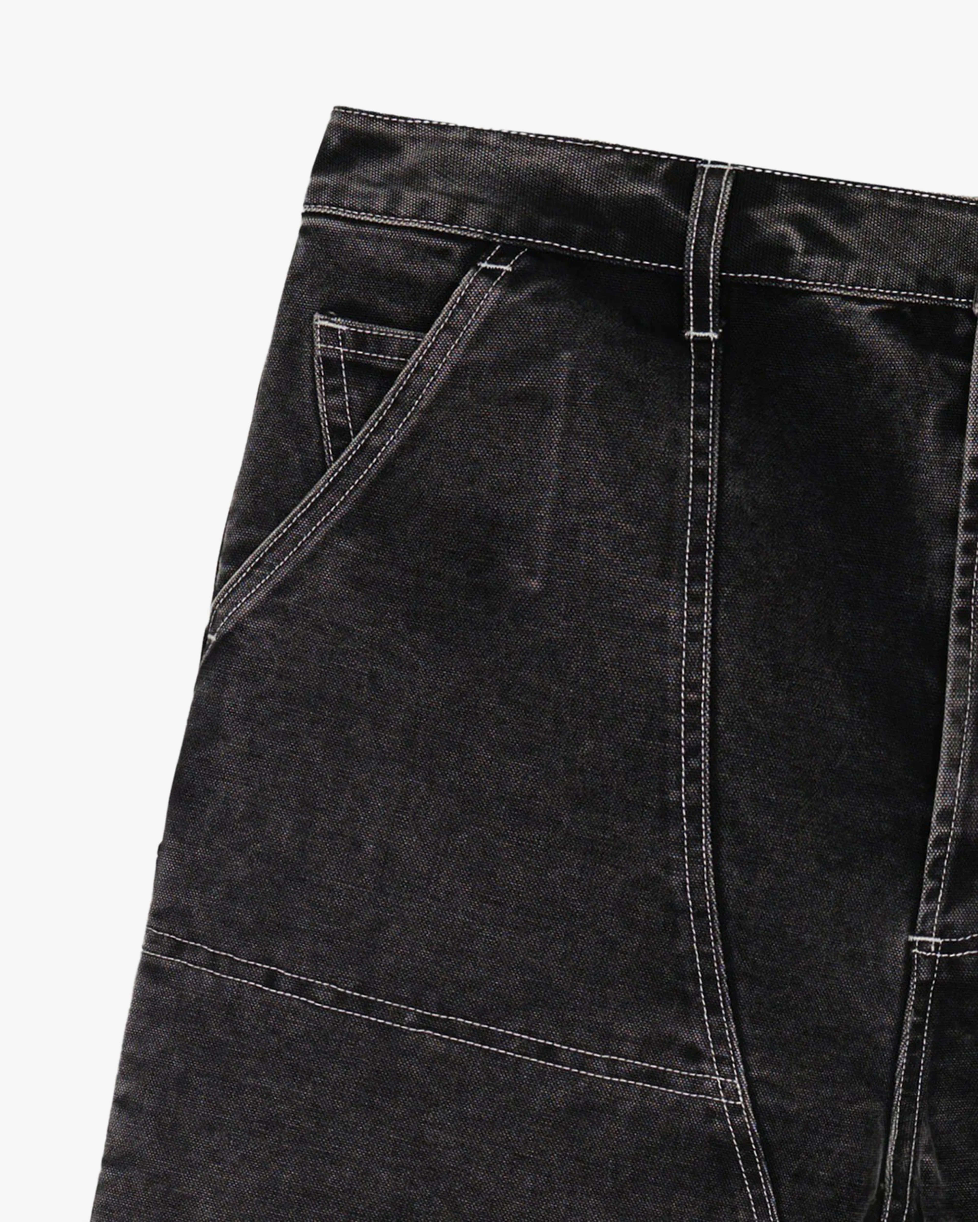 Brain Dead - Men's Type 02 Canvas Pant - (Washed Black) view 4, Click to Zoom in