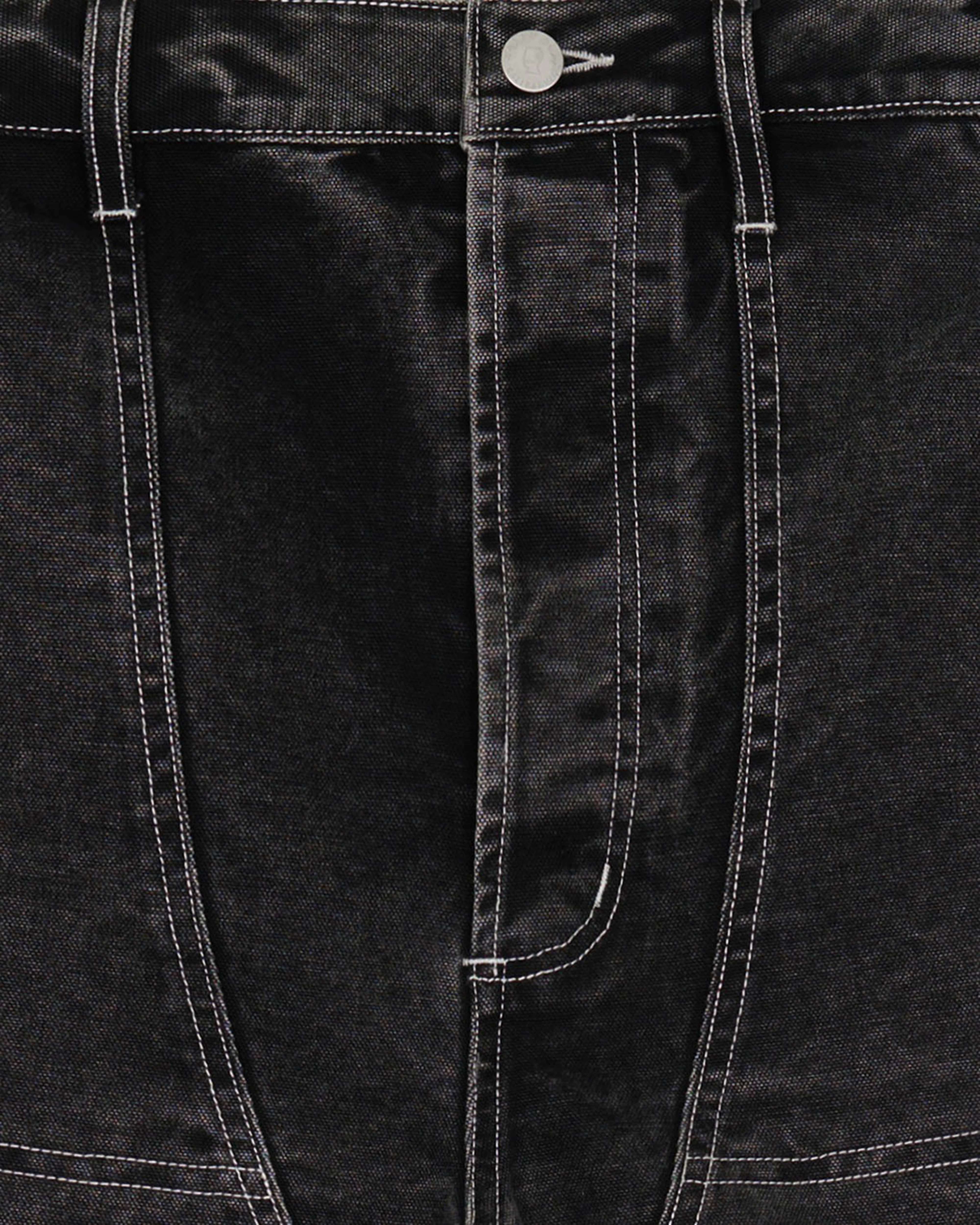 Brain Dead - Men's Type 02 Canvas Pant - (Washed Black) view 3, Click to Zoom in