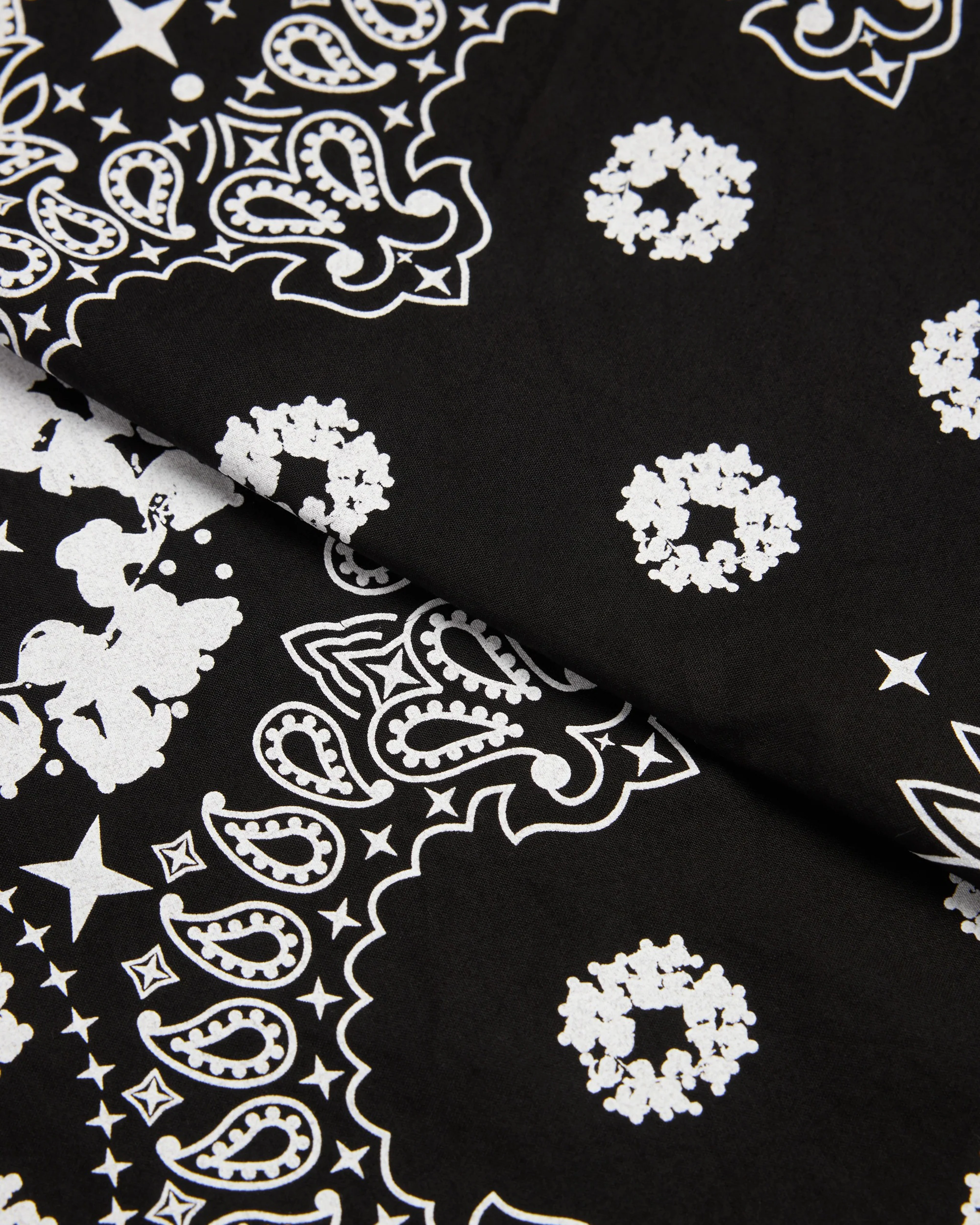 Denim Tears - Men's Cotton Wreath Paisley Bandana - (Black)