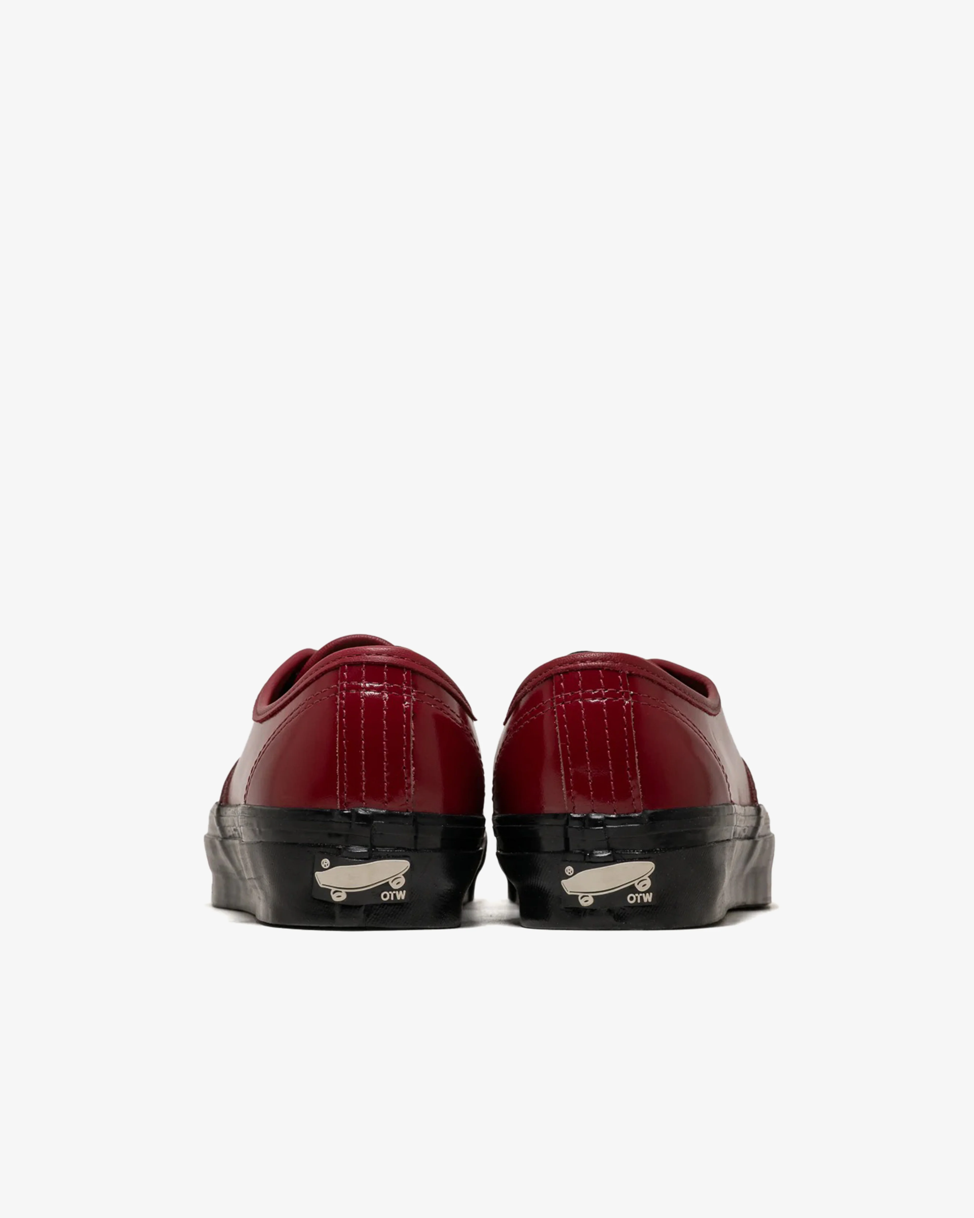 Vans - Men's Authentic Leather Brogues - (Gloss Bordeaux)
