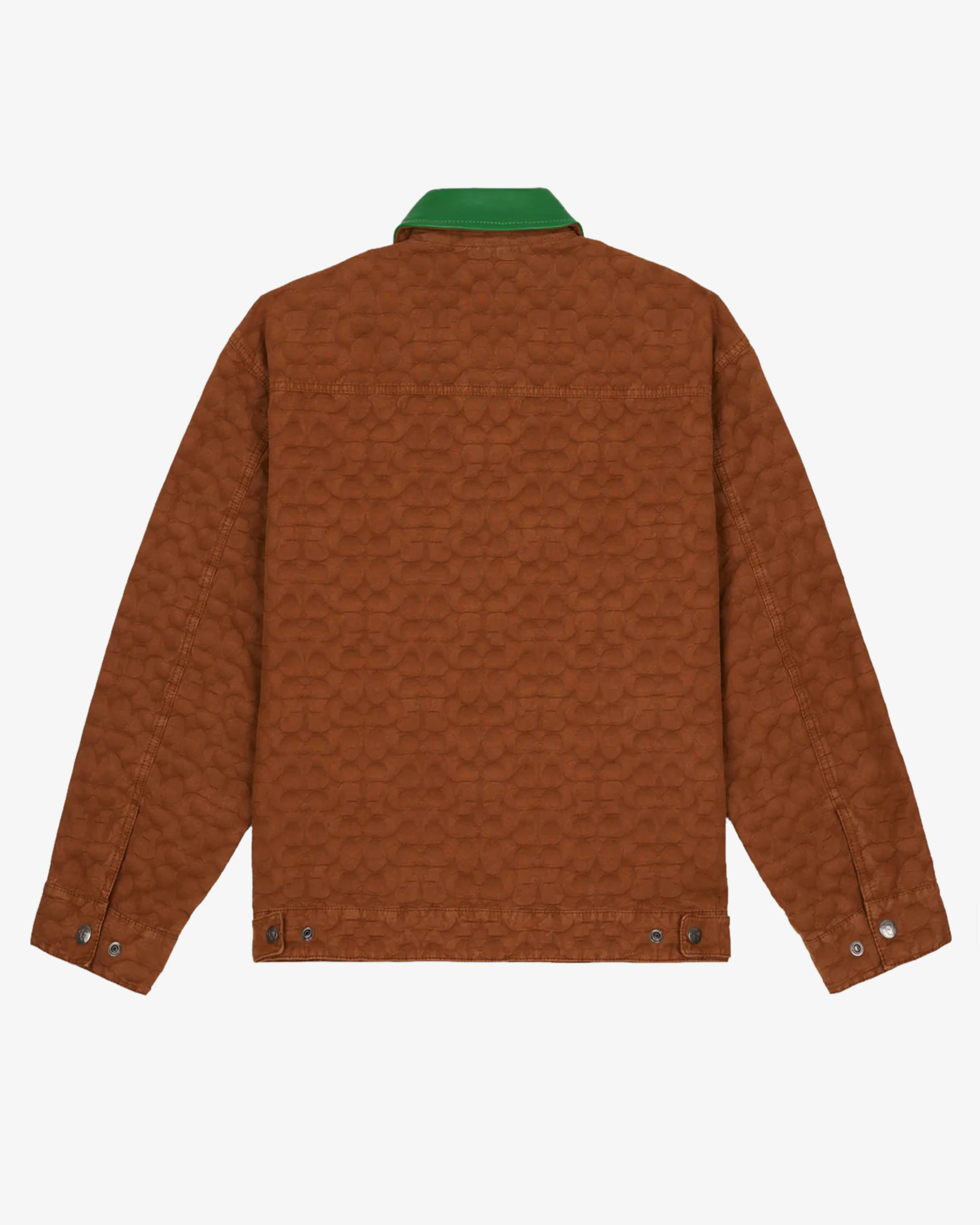Brain Dead - Men's Coach Zip Front Blouson - (Brown) view 2, Click to Zoom in