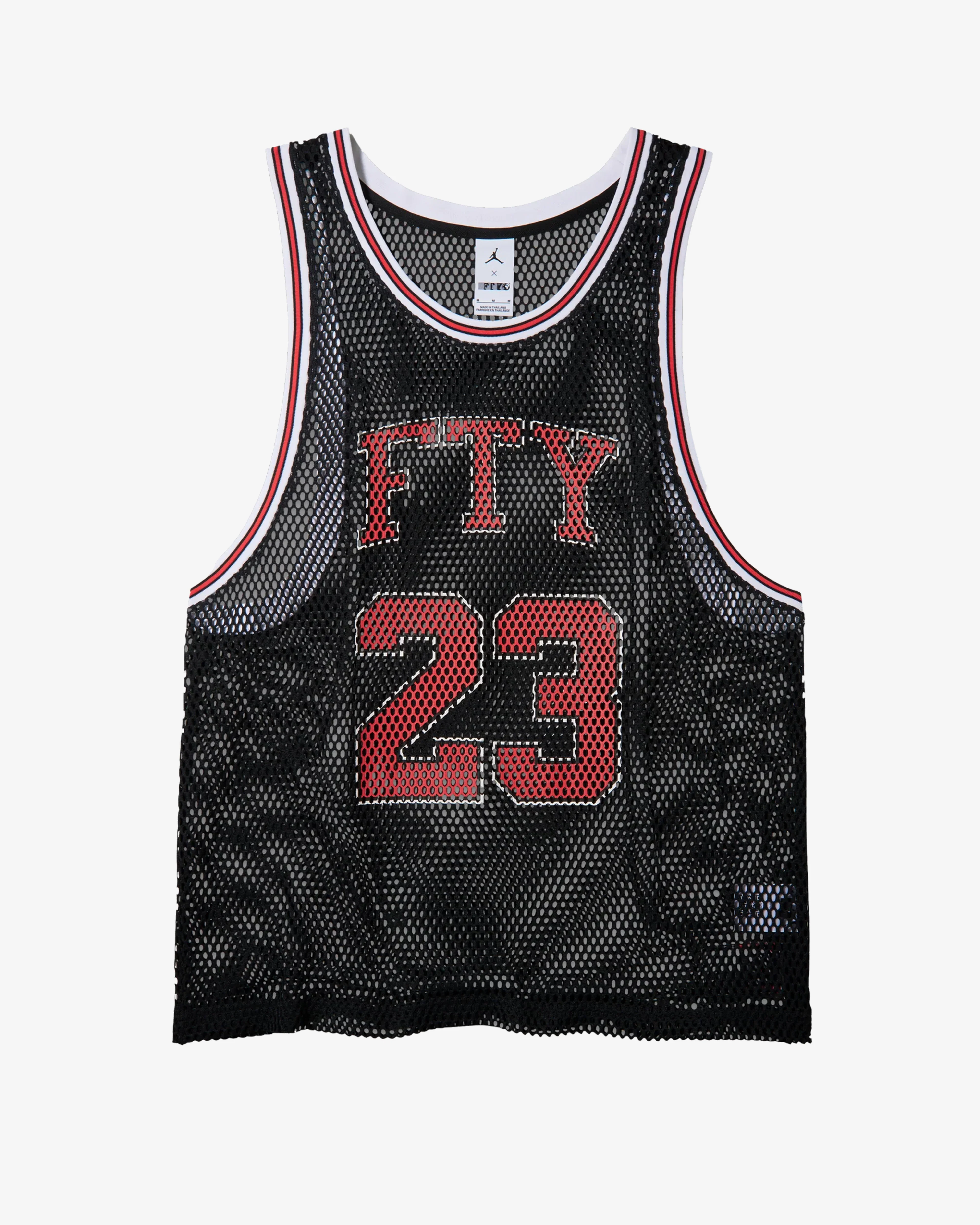 Jordan - Men's Free The Youth Basketball Jersey - (Black/Red) view 1, Click to Zoom in