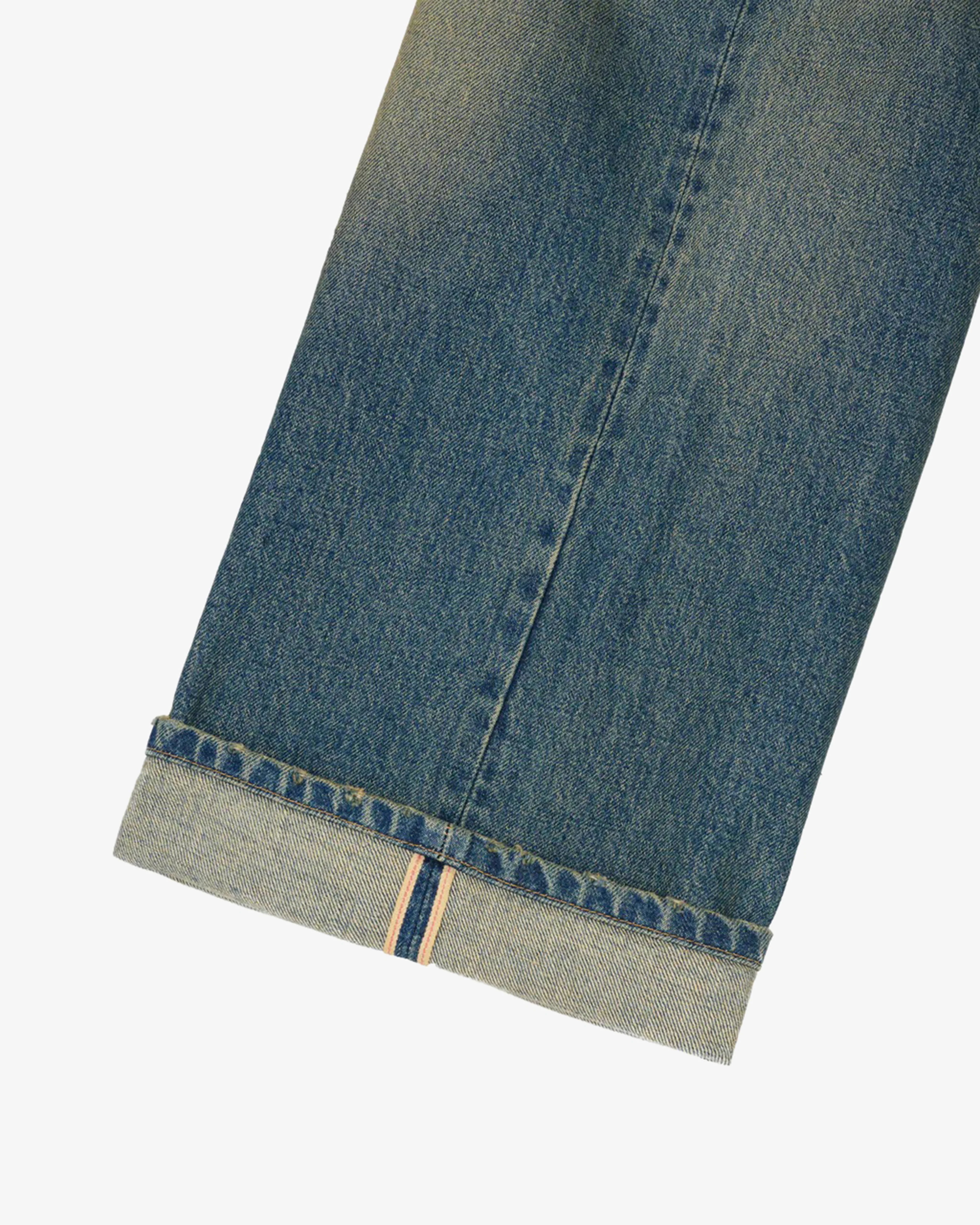 Brain Dead - Men's APC Type 00 Selvedge Denim Pant - (Washed Indigo)