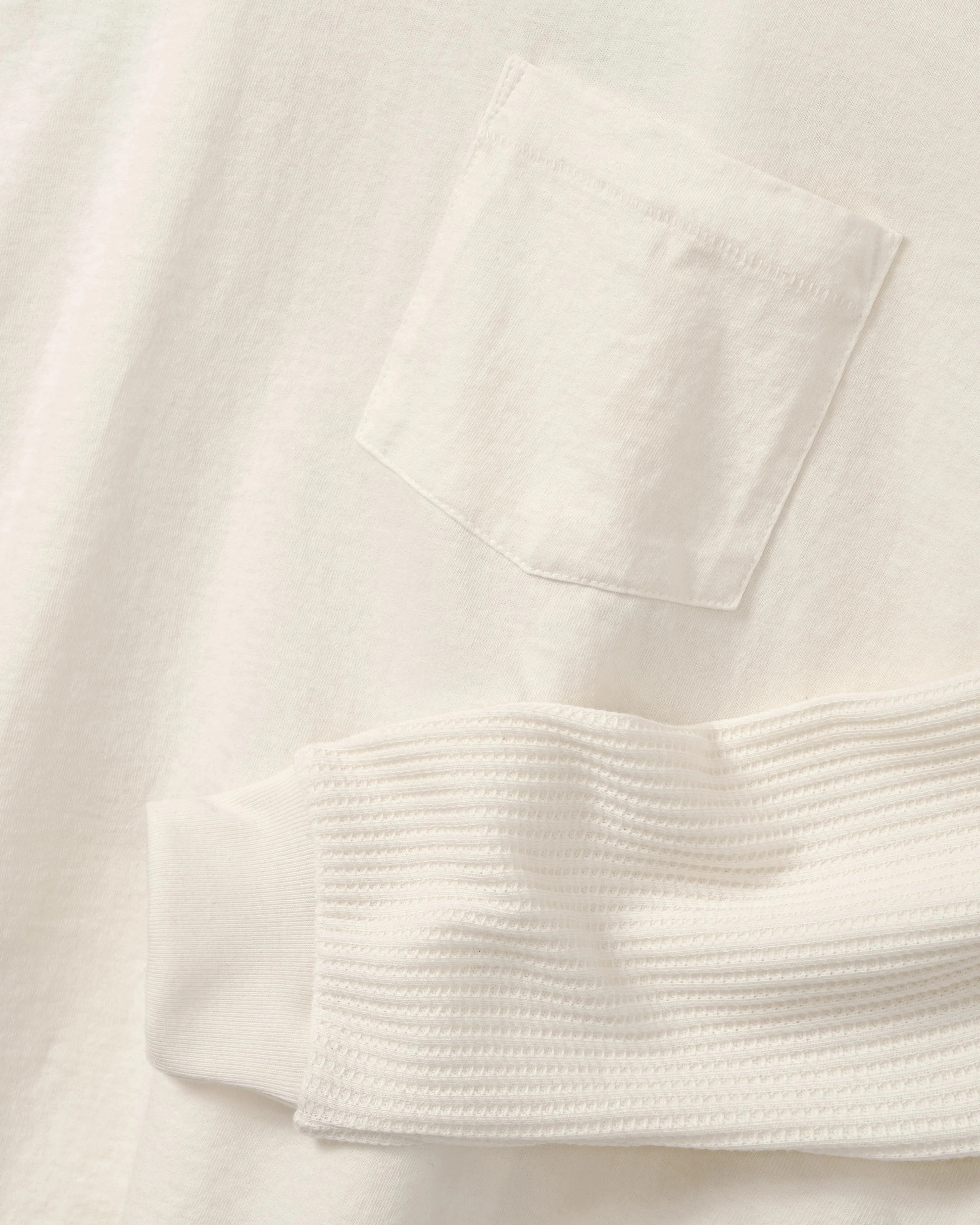 Cherry Los Angeles - Men's Santa Fe Layered Thermal T-Shirt - (Cream) view 3, Click to Zoom in