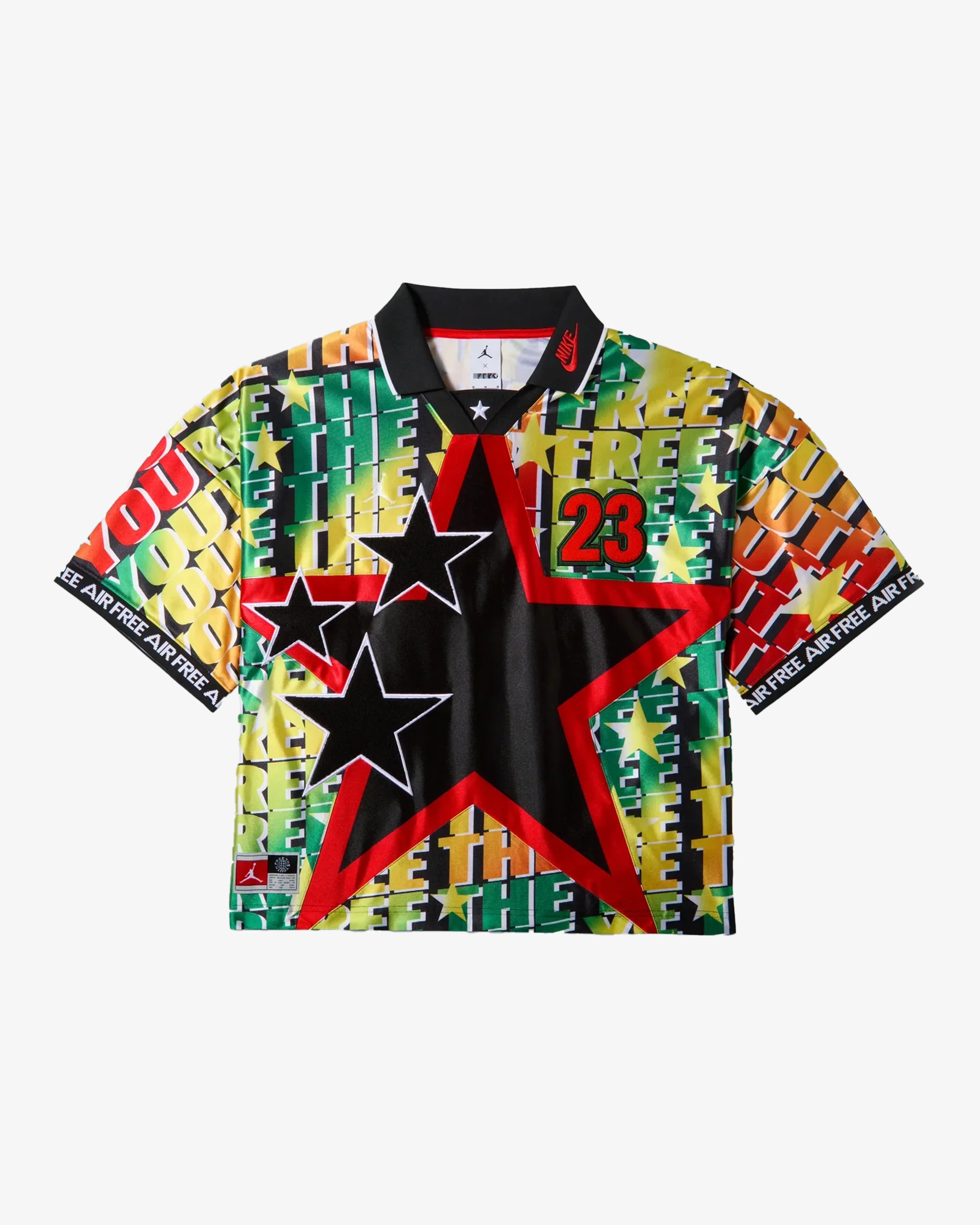 Jordan - Men's Free The Youth Football Jersey - (Multi) view 1, Click to Zoom in