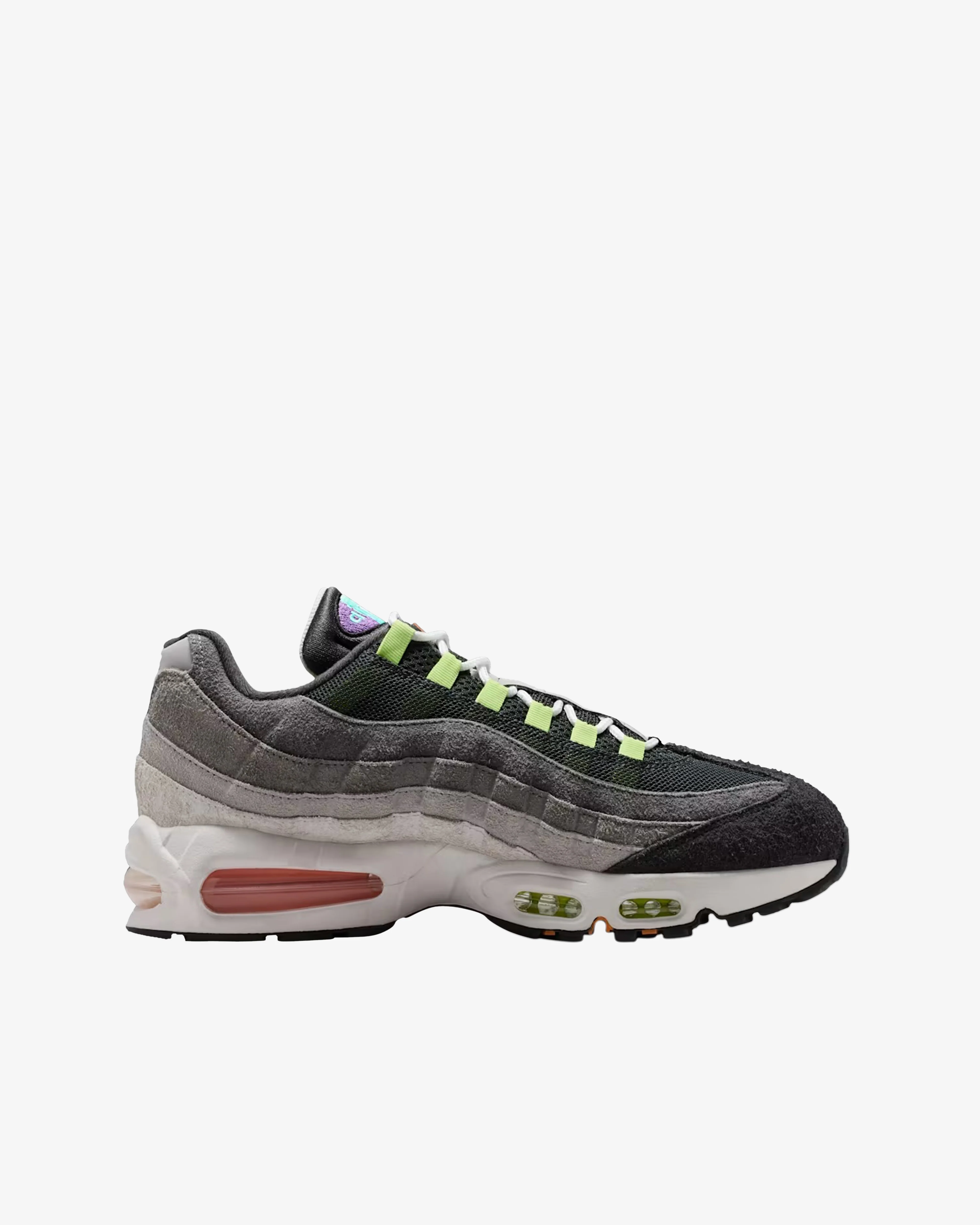 Nike - Men's Air Max 95 Big Bubble Sneakers - (Turquoise/Red)