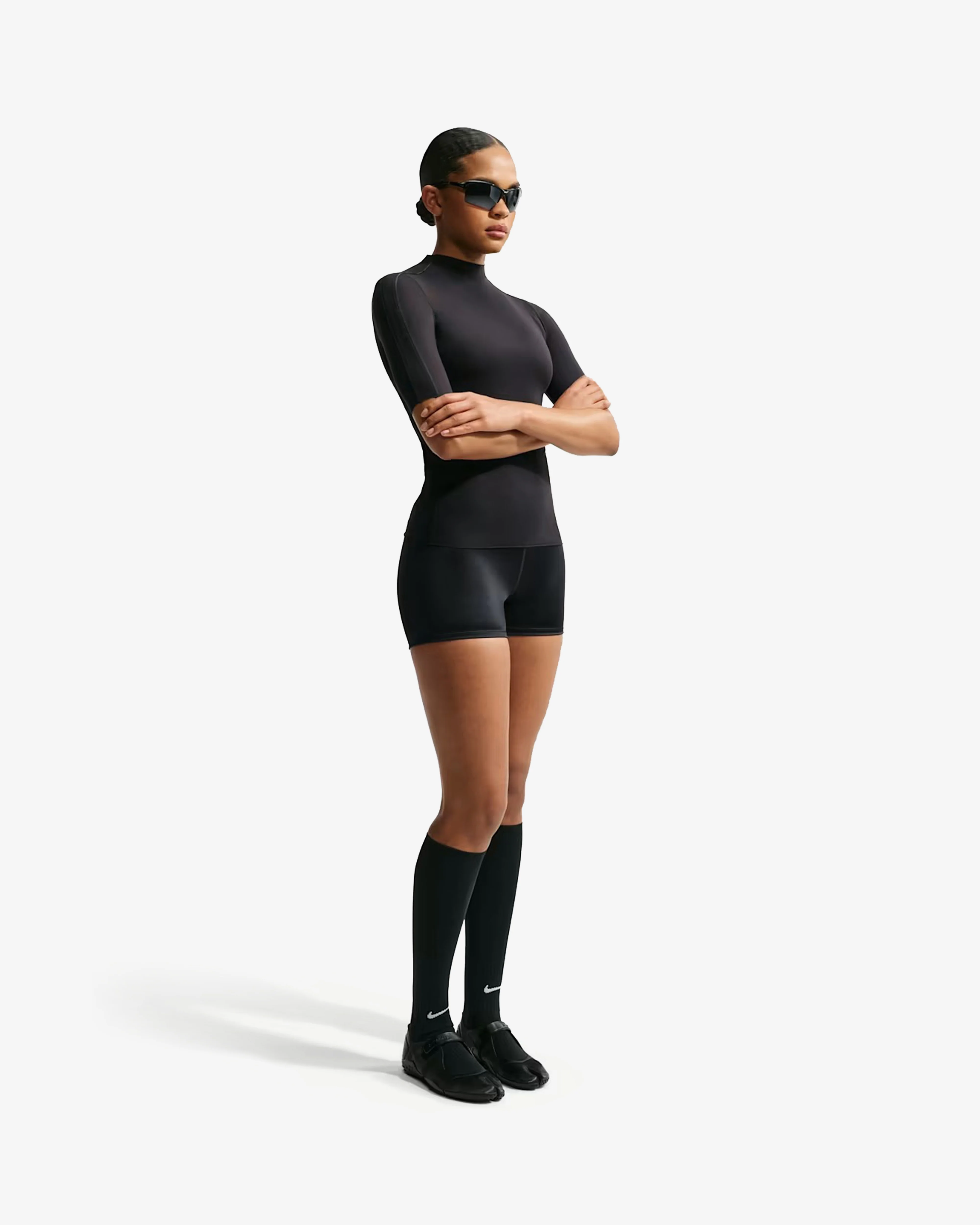 NikeSKIMS - Women's Weightless Short-Sleeve T-Shirt - (Obsidian)