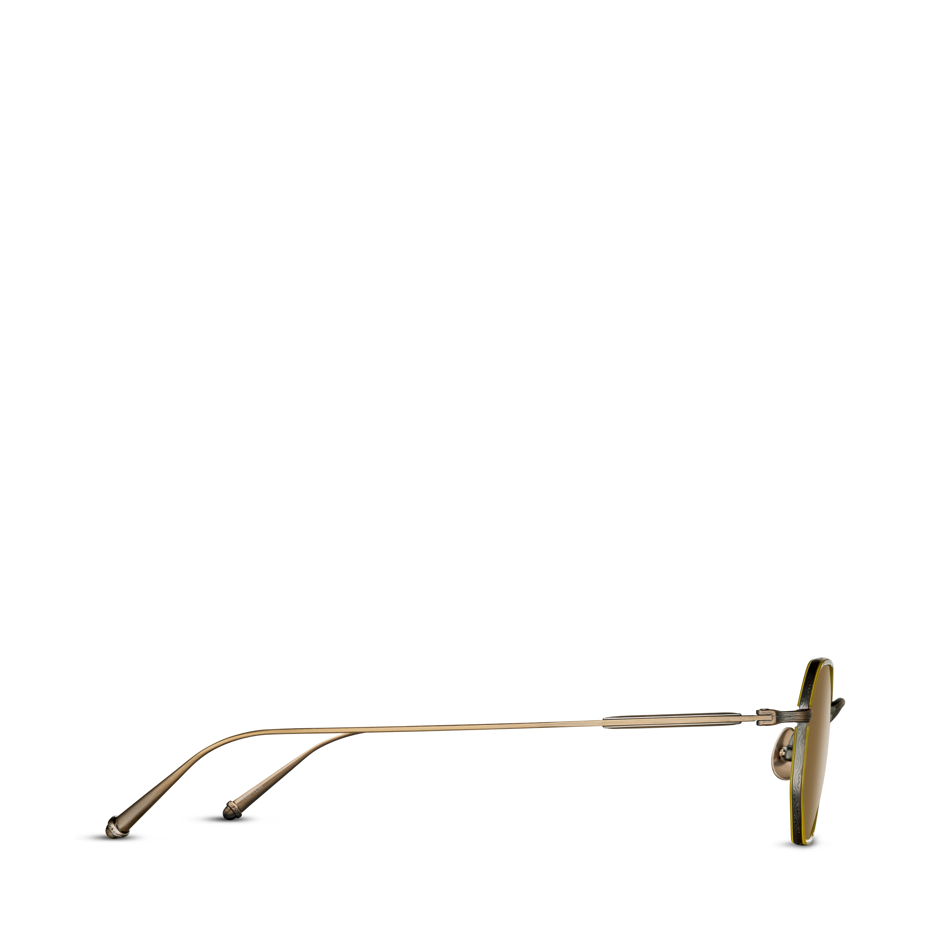 Matsuda - M3086 Yellow Brown Sunglasses - (Gold)