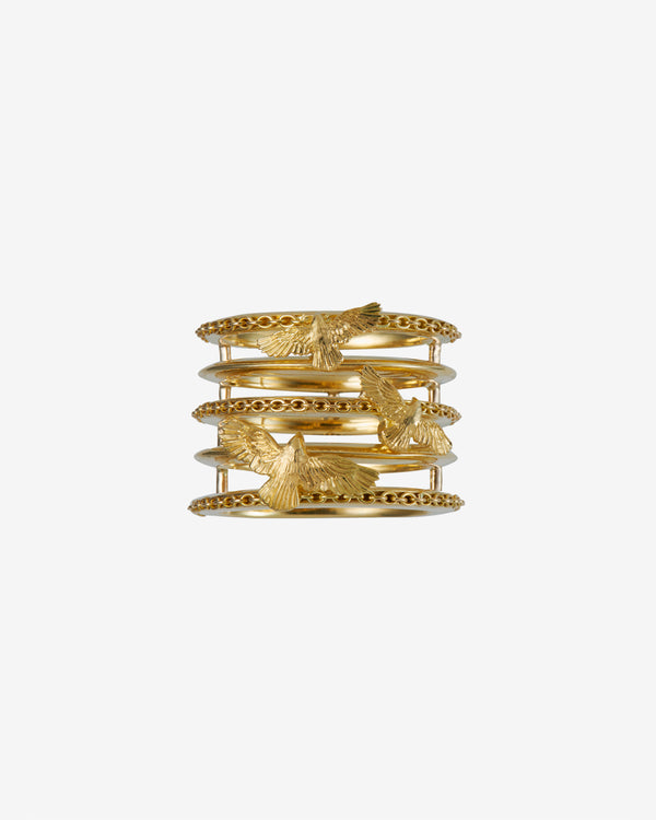 NVW - Women
s Raven Chain Ring - (Yellow Gold)