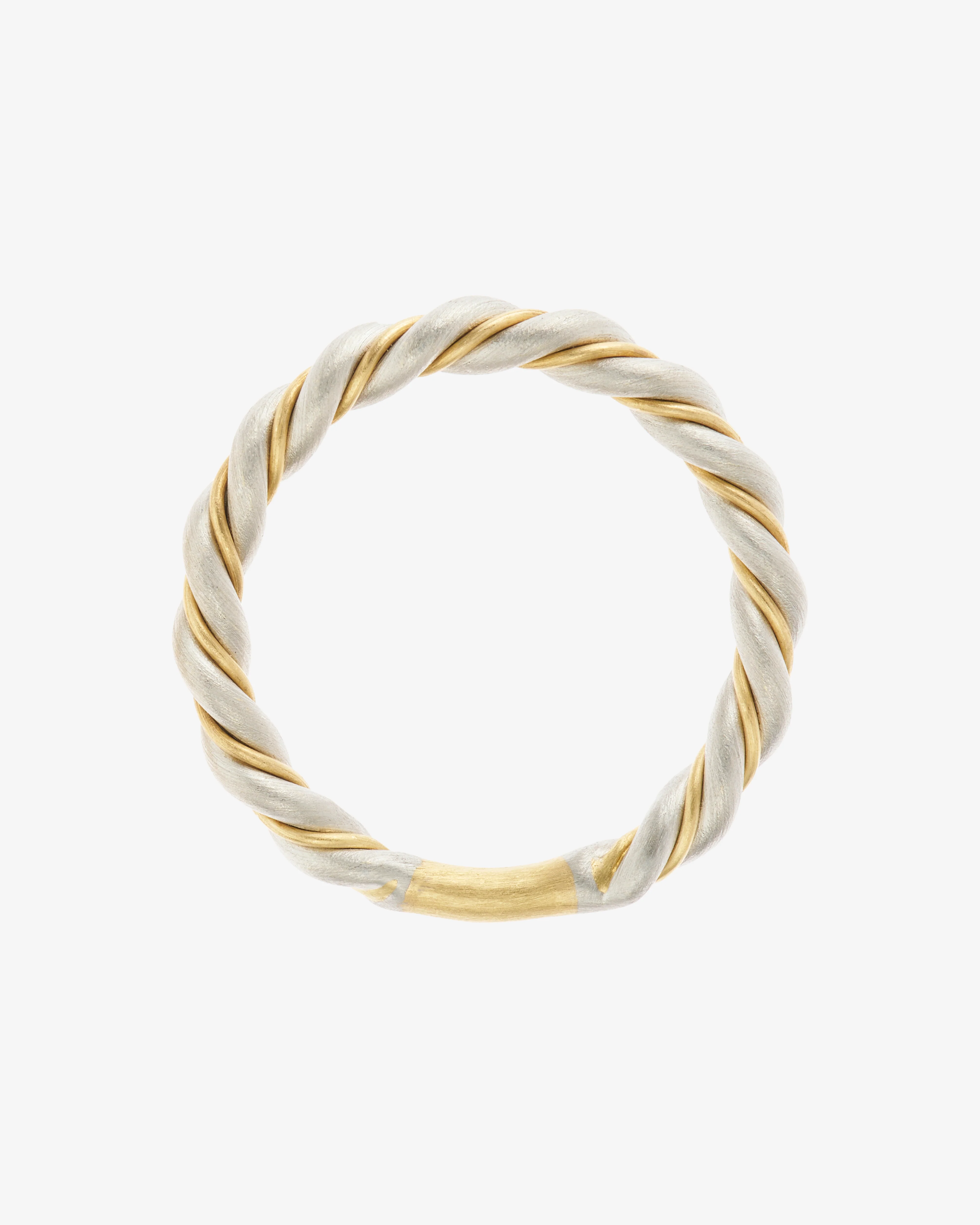 Nikolle Radi - Women's Twisted Ring - (Yellow Gold/Platinum)