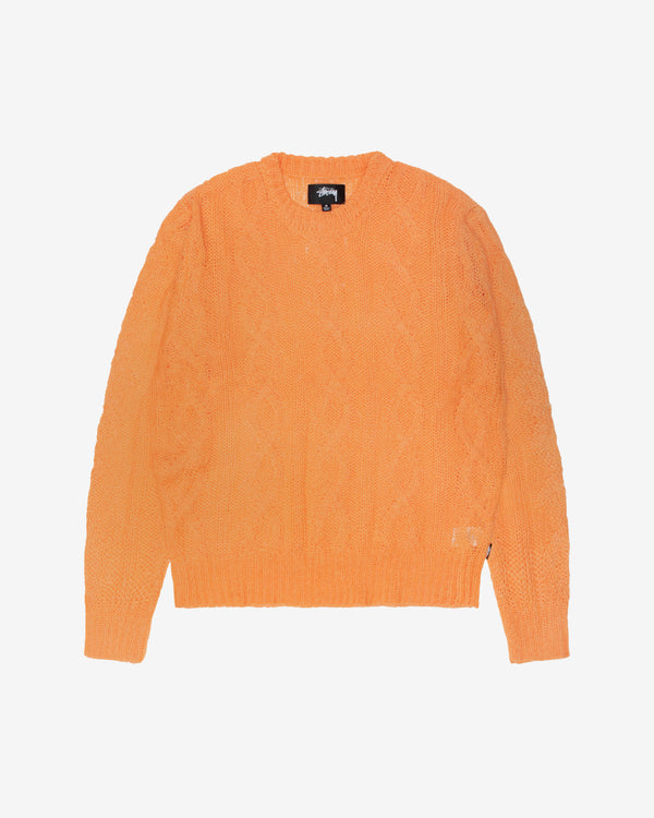 Stussy - Men
s Cable Loose Knit Sweater - (Meln)