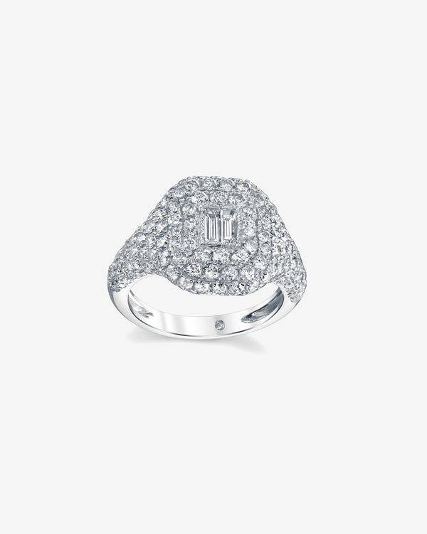 Shay - Women
s Pinky Ring - (White Gold)