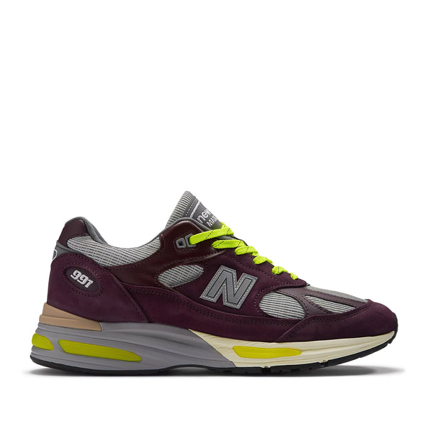 New Balance - Patta U991v2 Sneakers - (Pickled Beet / Safety Yellow)