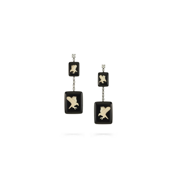 NVW - Women
s When Only The Moon Rages Earrings - (Platinum)