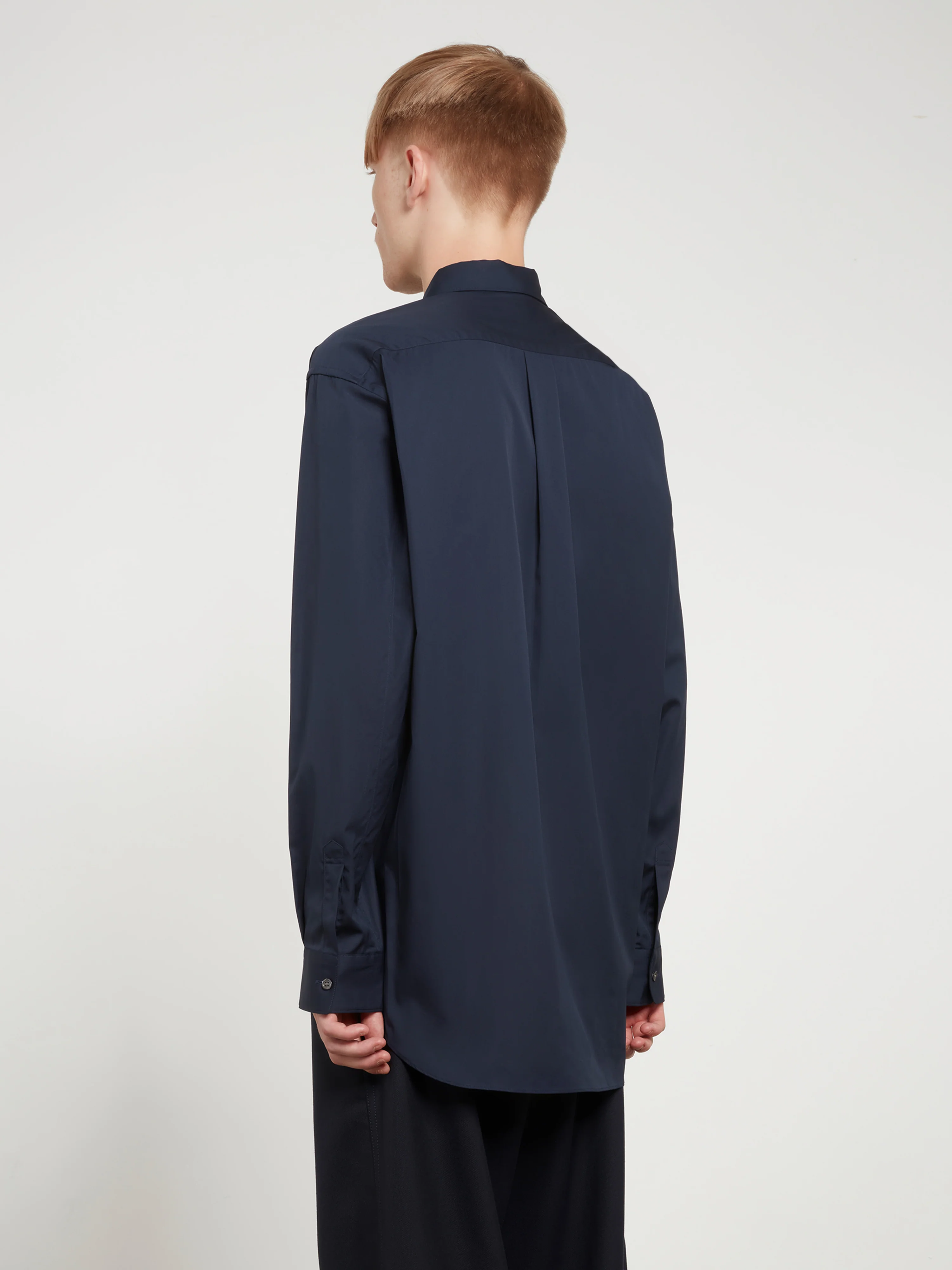 CDG Shirt Forever - Men's Wide Classic Shirt - (Navy)