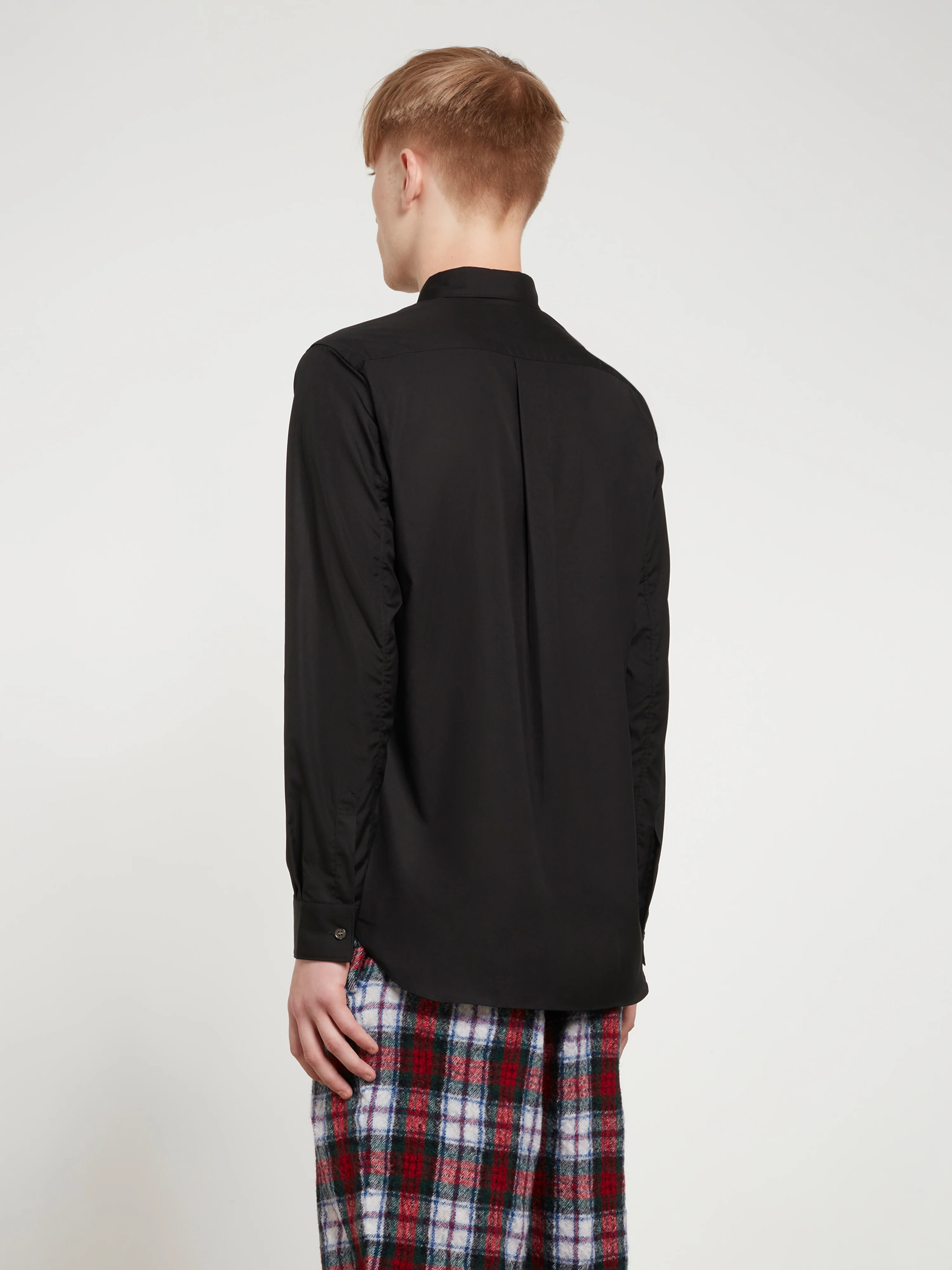 CDG Shirt Forever - Men's Slim Fit Button-Down Cotton Shirt - (Black)