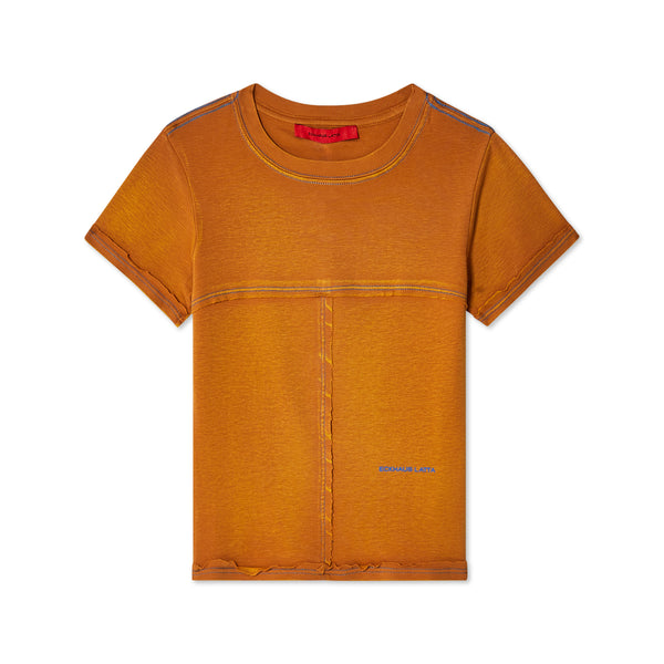 Eckhaus Latta - Women’s Lapped Baby Tee - (Saffron)