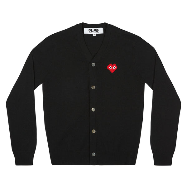 Play Comme des Garçons - Invader Men’s Cardigan - (Black)