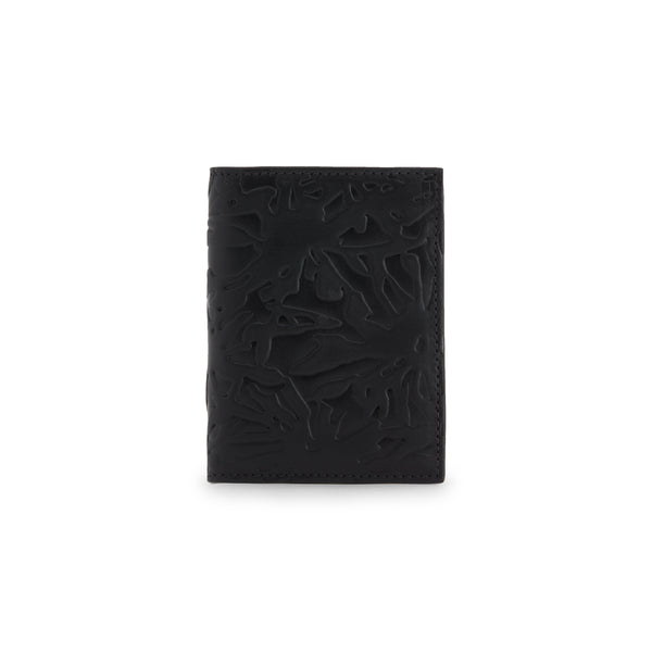 CDG Wallet - Embossed Forest Bifold Wallet - (Black SA0641EF)