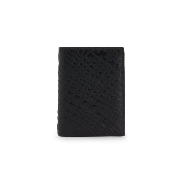 CDG Wallet - Embossed Roots Bifold Wallet - (Black SA0641ER)