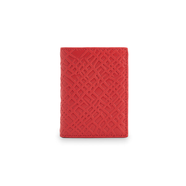 CDG Wallet - Embossed Roots Bifold Wallet - (Red SA0641ER)