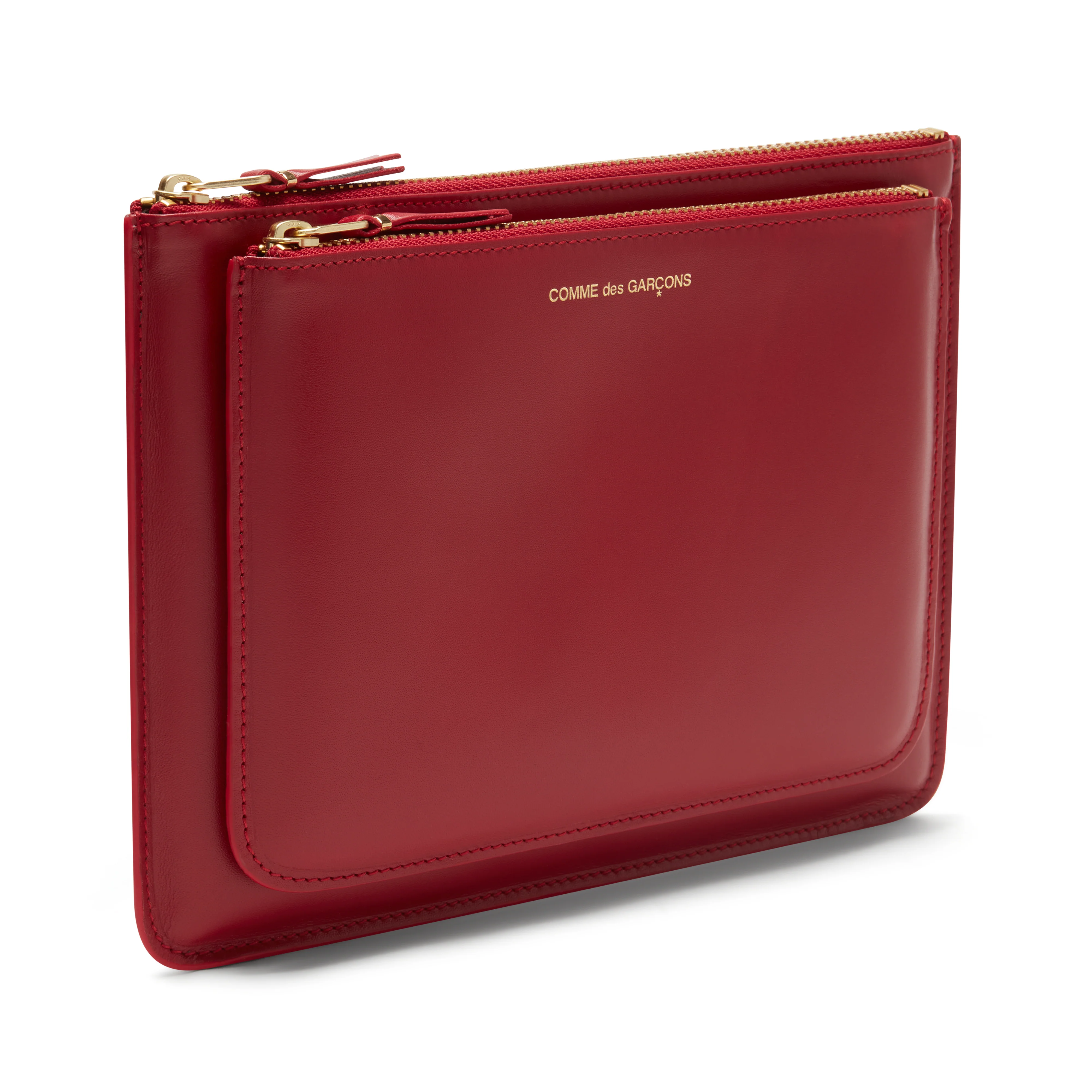 CDG Wallet - Outside Pocket Zip Pouch - (Red SA5100)