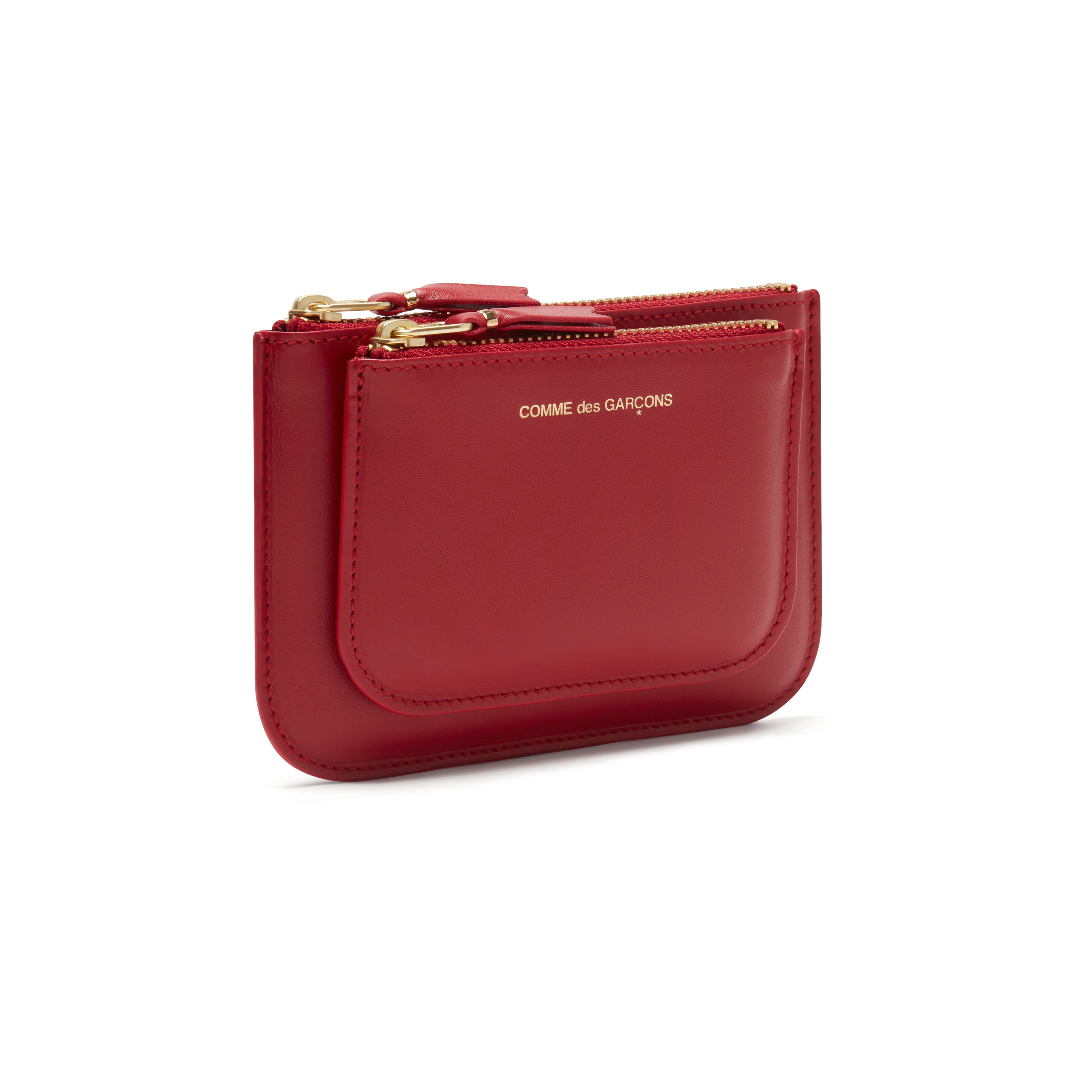 CDG Wallet - Outside Pocket Zip Pouch - (Red SA8100)