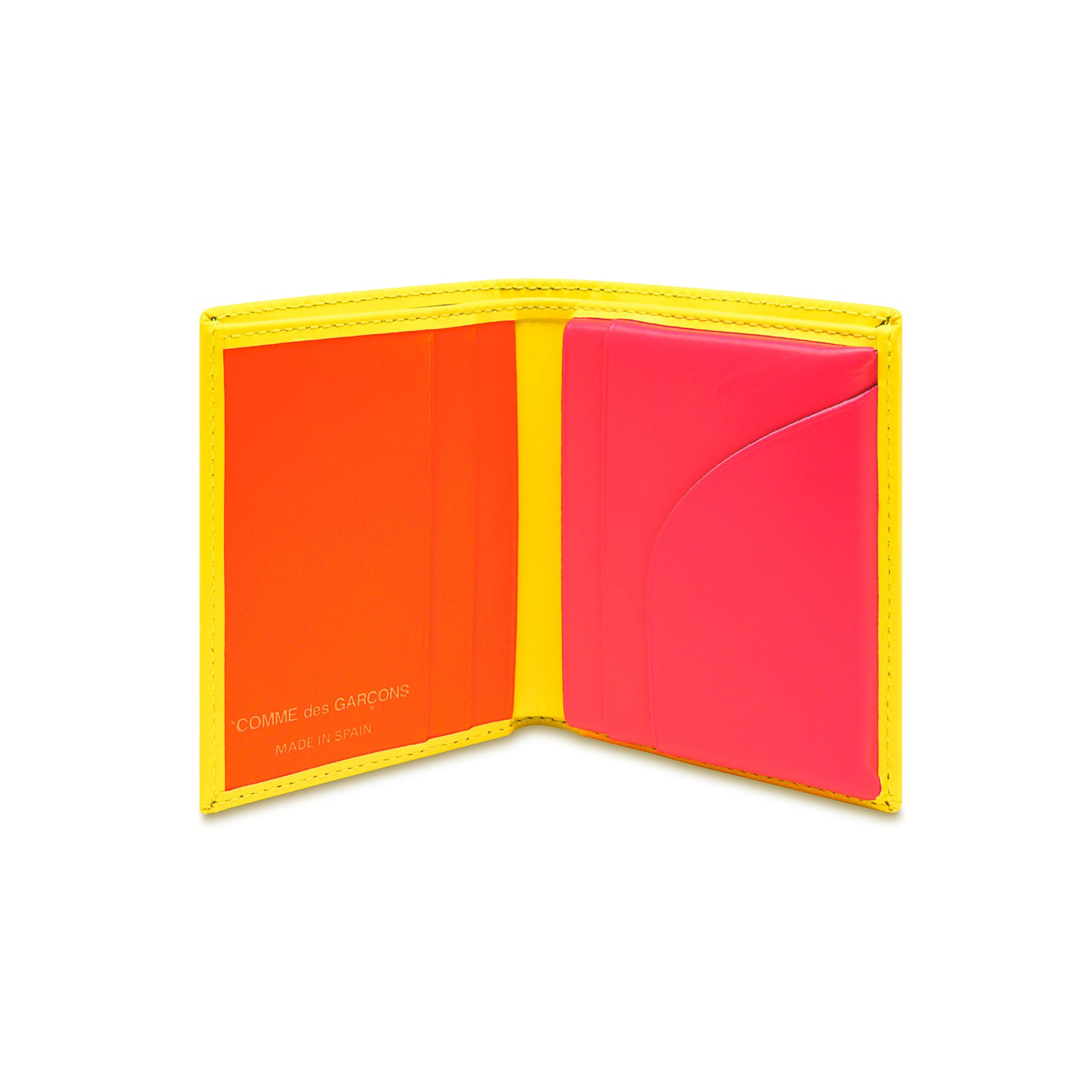 CDG Wallet - Super Fluo Bifold Wallet - (Yellow/Orange SA0641SF)