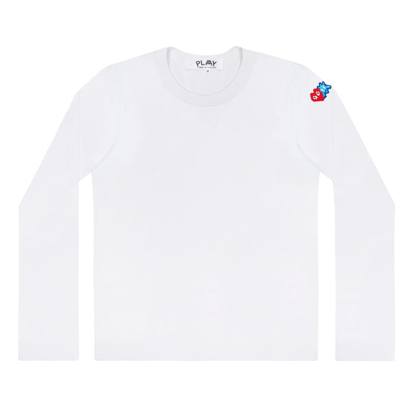 Play Comme des Garçons - Invader Cotton L/S T-Shirt - (White)