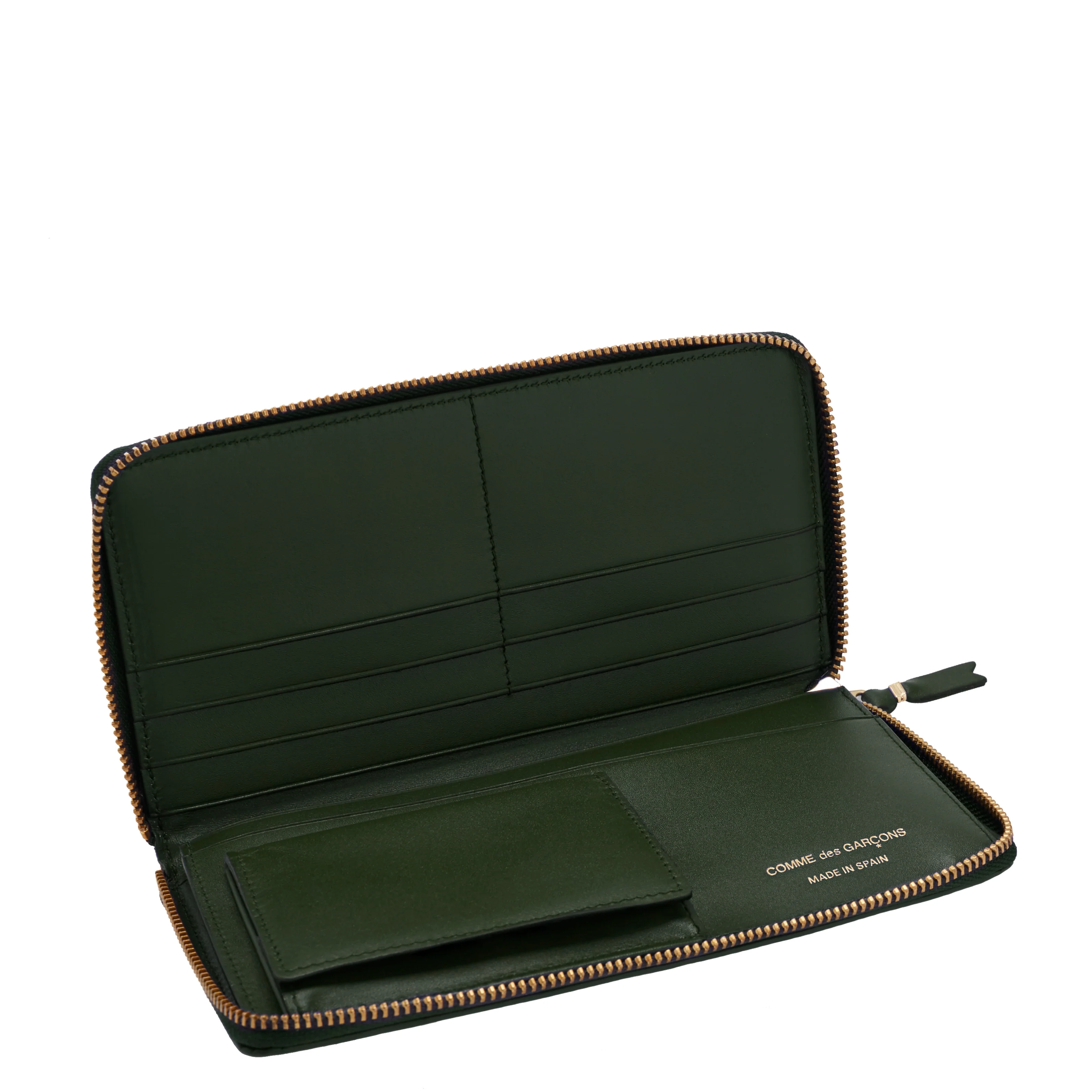 CDG Wallet - Classic Leather - (Bottle Green  SA0110) view 3, Click to Zoom in