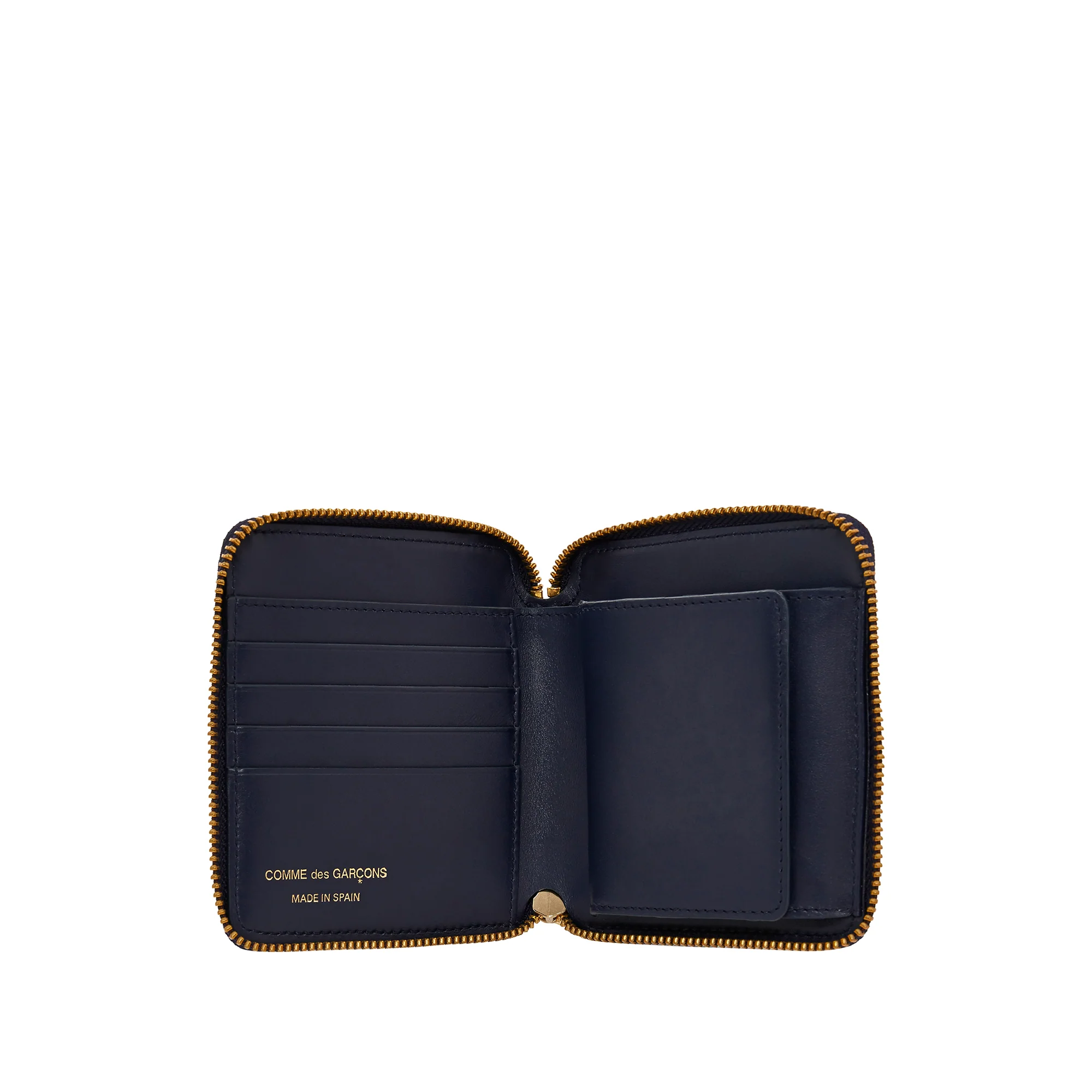 CDG Wallet - Classic Leather Full Zip Around Wallet - (SA2100 Navy)