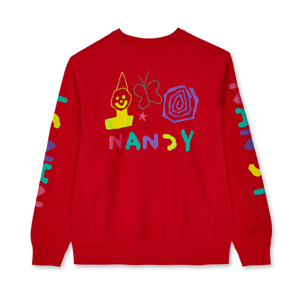 Nancy - Men
s Goof Crewneck - (Red)