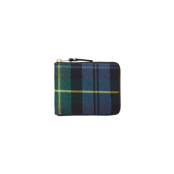 CDG Wallet - Tartan Patchwork Green - (SA7100)