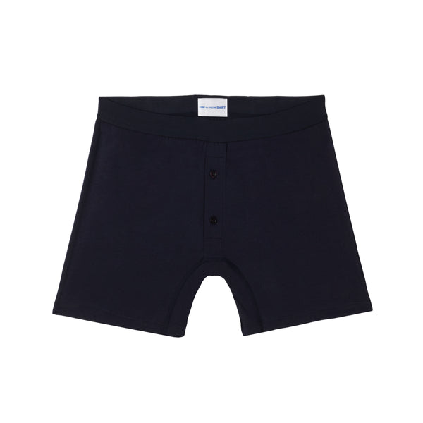 CDG Shirt Underwear - Sunspel Two Button Boxer - (Navy)