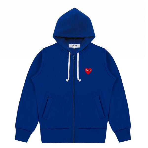 Play Comme des Garçons - Hooded Zip-Up - (Navy)