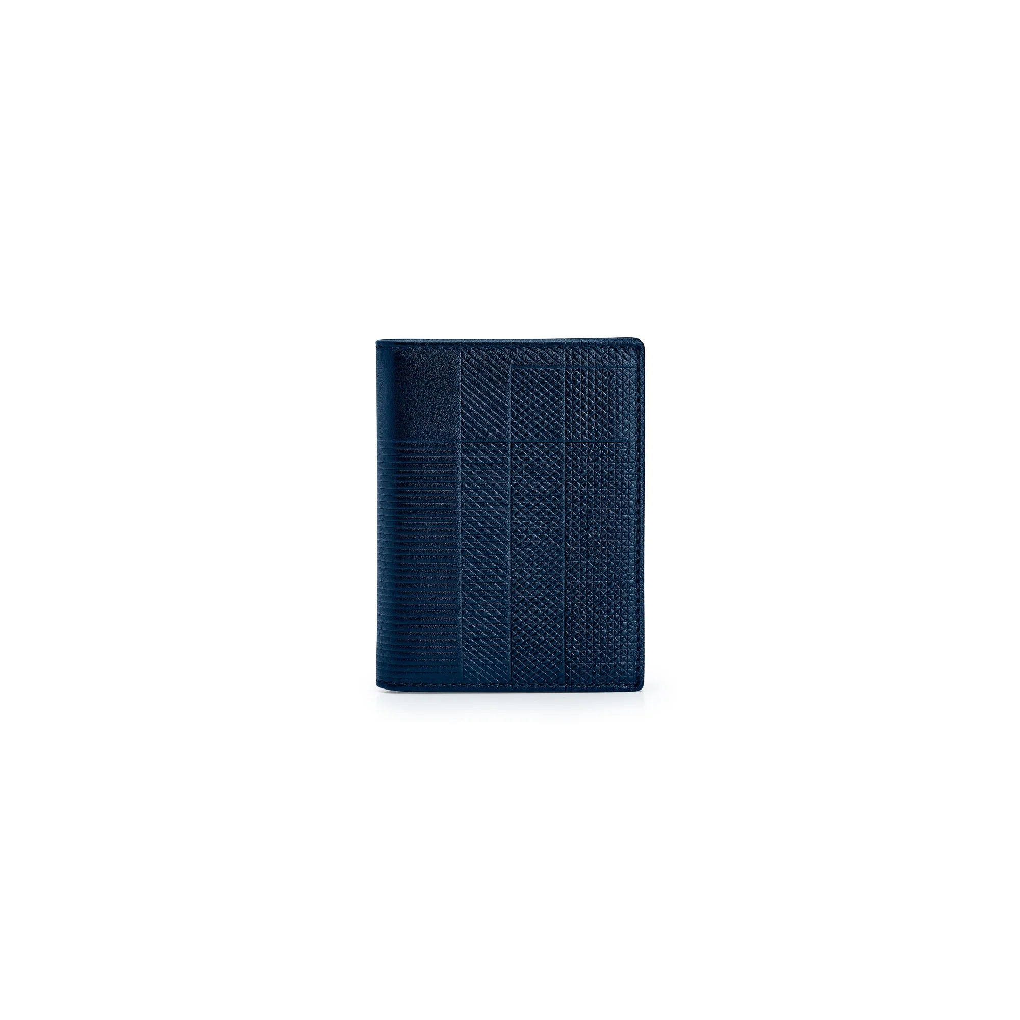 CDG Wallet - Classic Leather Bi-Fold Wallet - (SA0641 Navy) view 1, Click to Zoom in