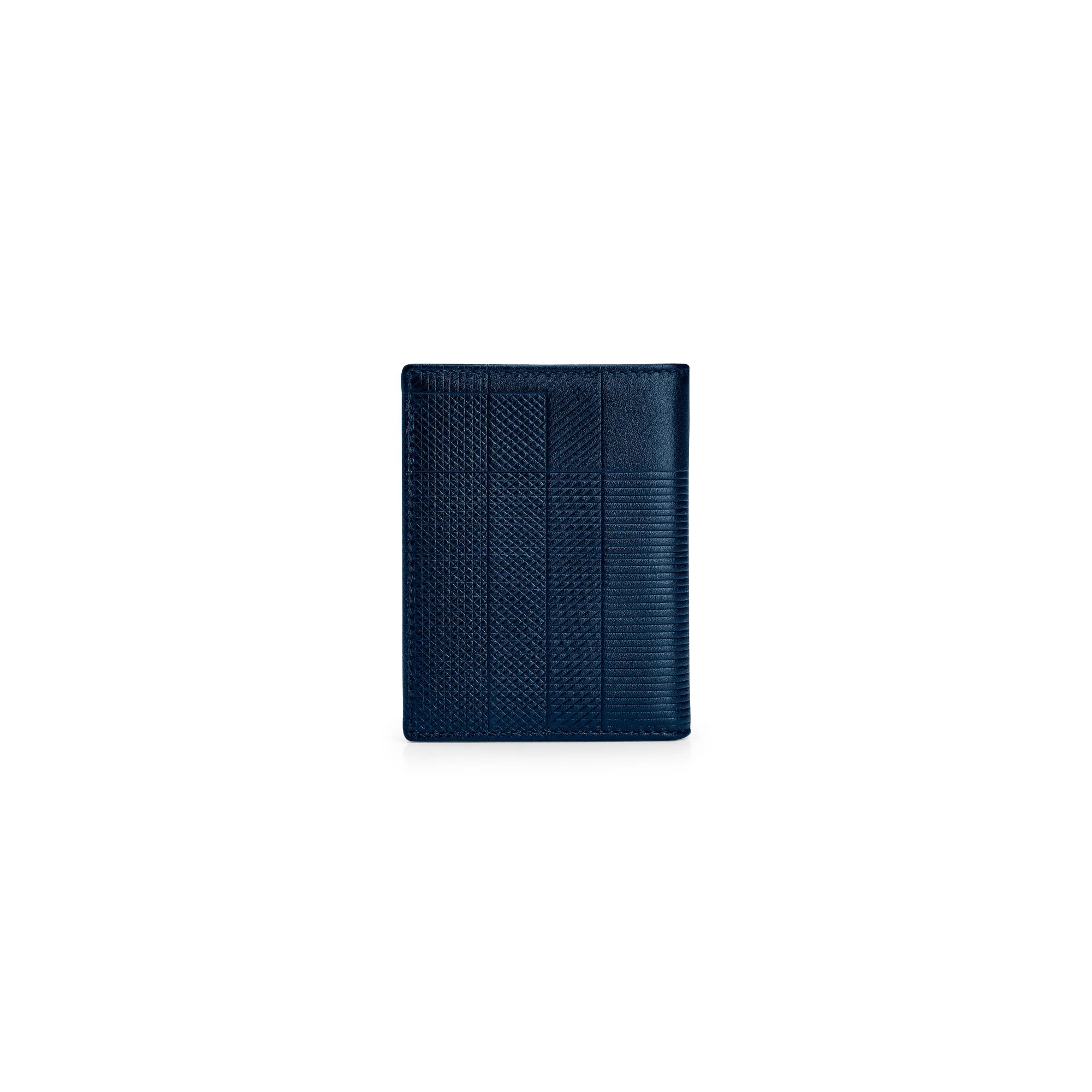 CDG Wallet - Classic Leather Bi-Fold Wallet - (SA0641 Navy) view 2, Click to Zoom in