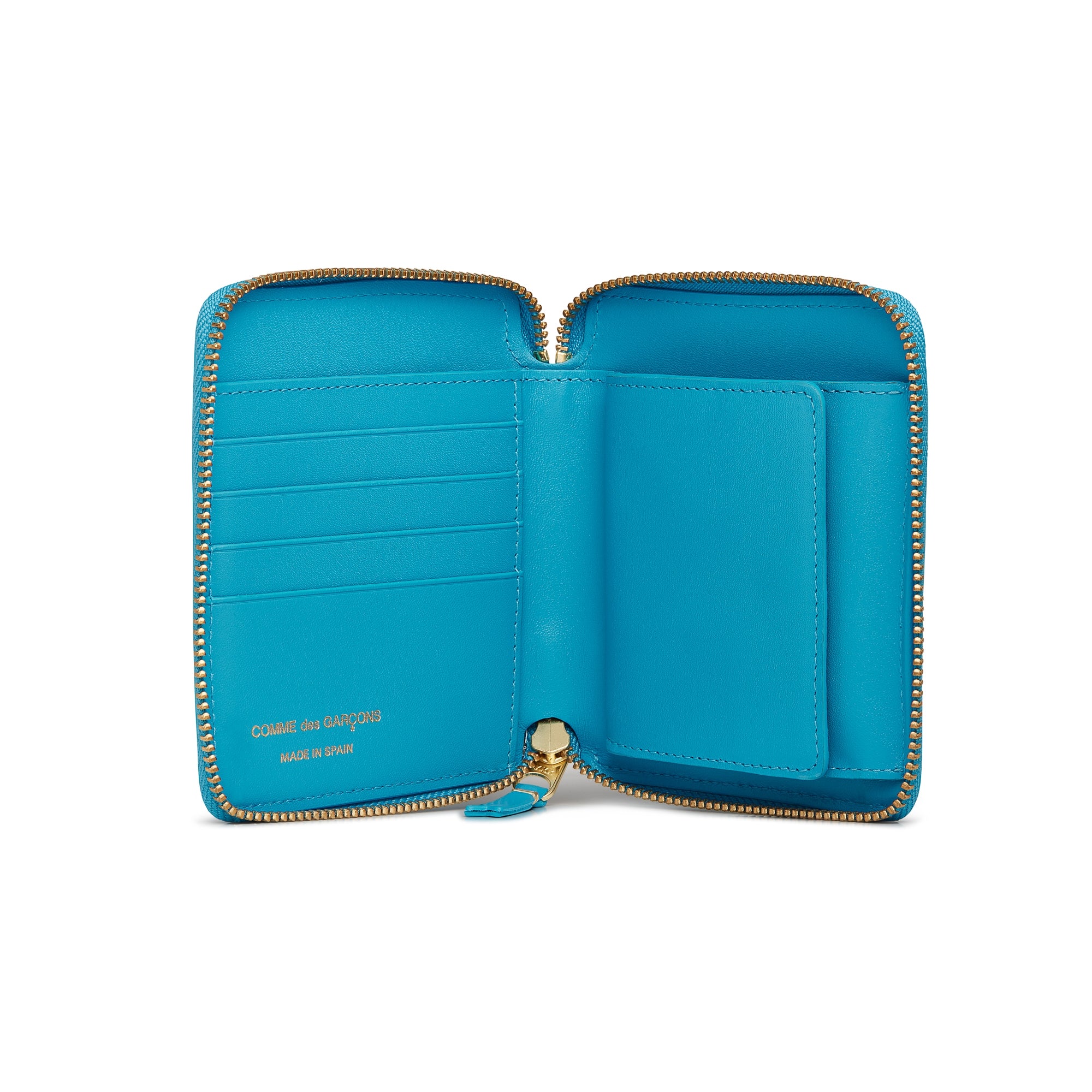 CDG Wallet - Classic Leather Full Zip Around Wallet - (Blue SA2100C) view 2, Click to Zoom in