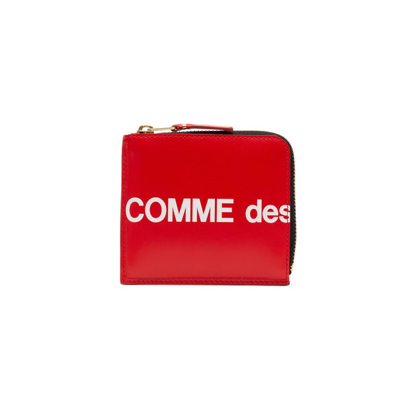 CDG Wallet - Huge Logo Zip Around Wallet - (Red SA3100HL)