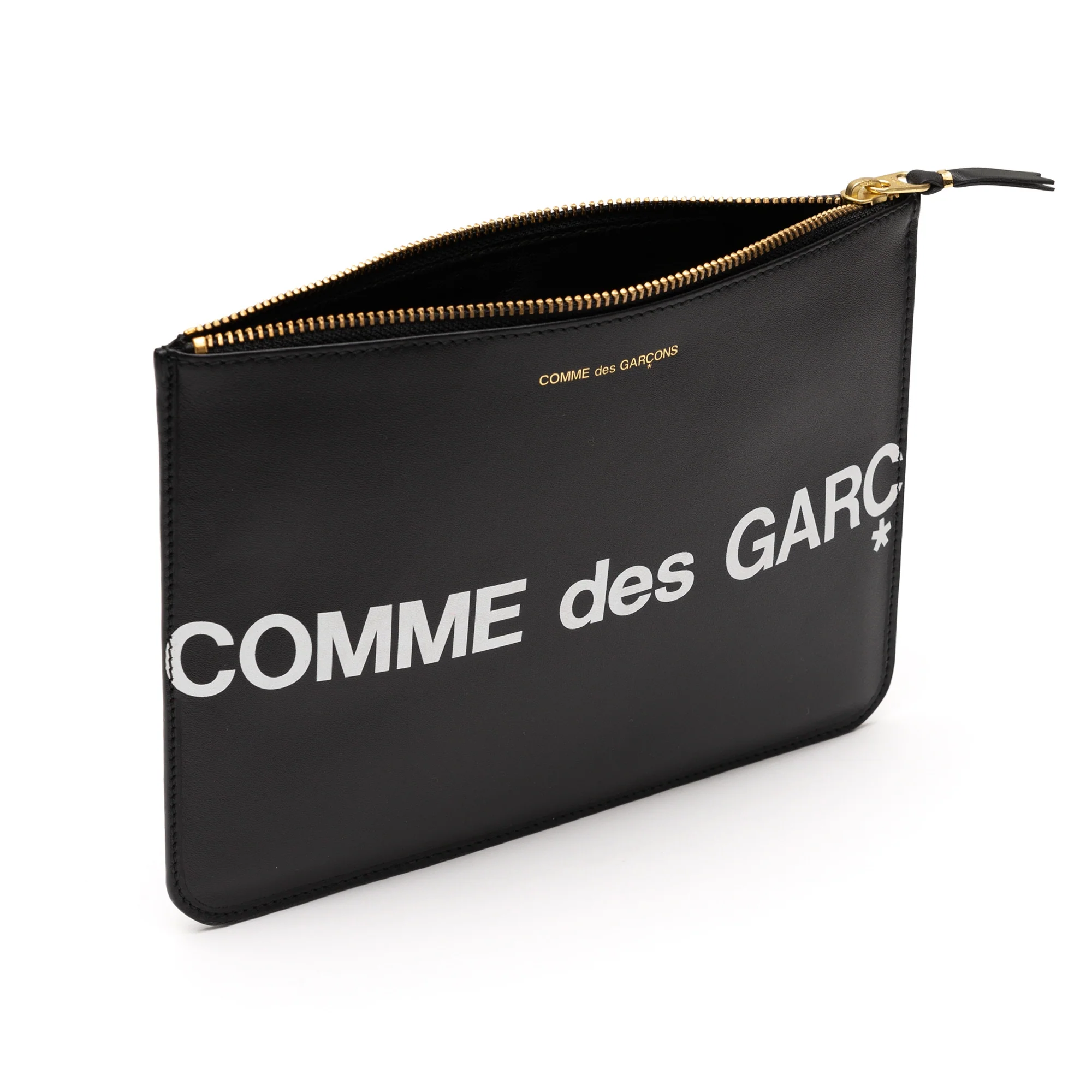 CDG Wallet - Huge Logo Wallet Zip Pouch - (Black SA5100HL)
