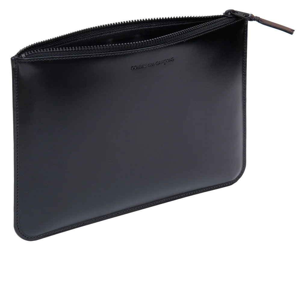CDG Wallet - Very Black Zip Pouch - (Black SA5100VB)