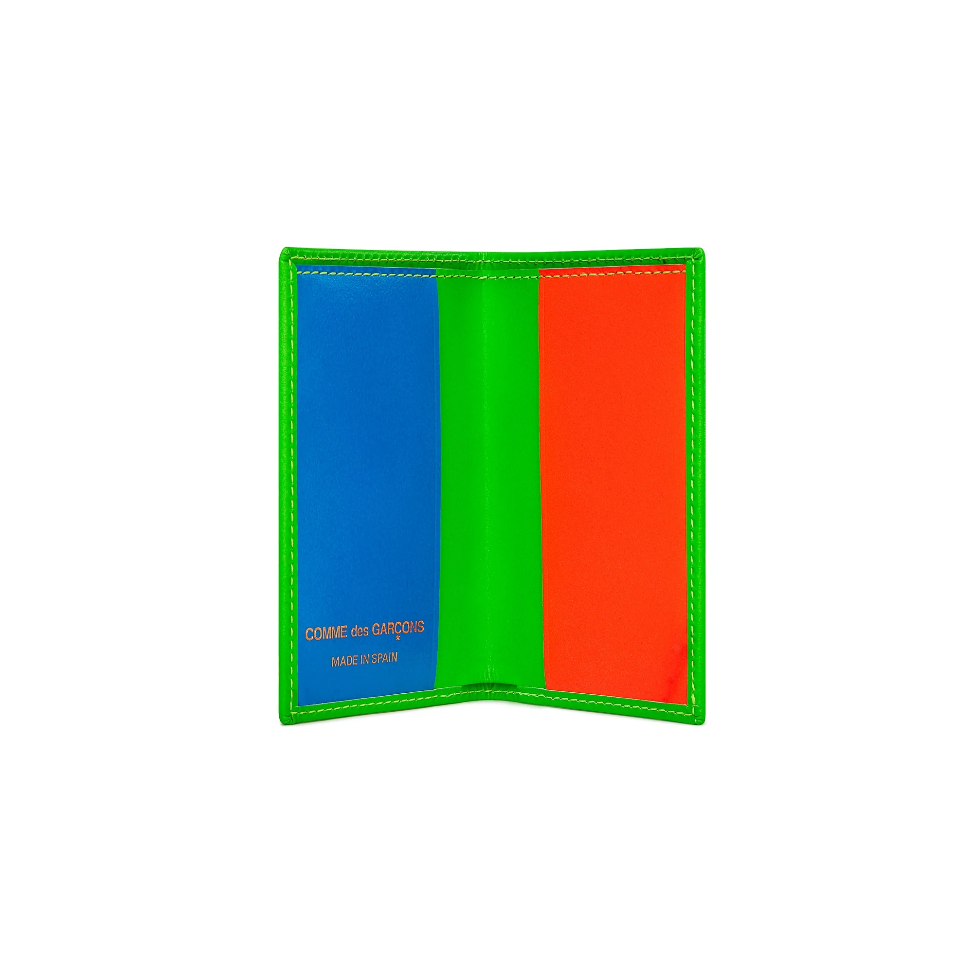CDG Wallet - Super Fluo Bifold Wallet - (Green SA6400SF)