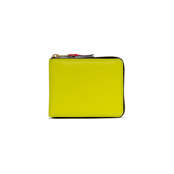 CDG Wallet - Super Fluo Full Zip Around Wallet - (Yellow/Orange SA7100SF)